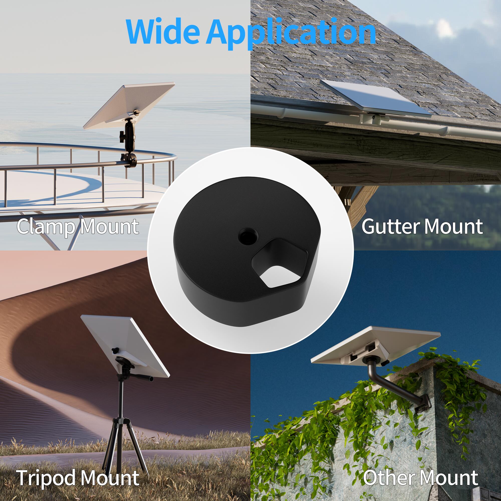 MINI-BA Aluminum Alloy Starlink Mini Tripod Adapter – 1/4″-20 Thread – Fits Pipe Adapter