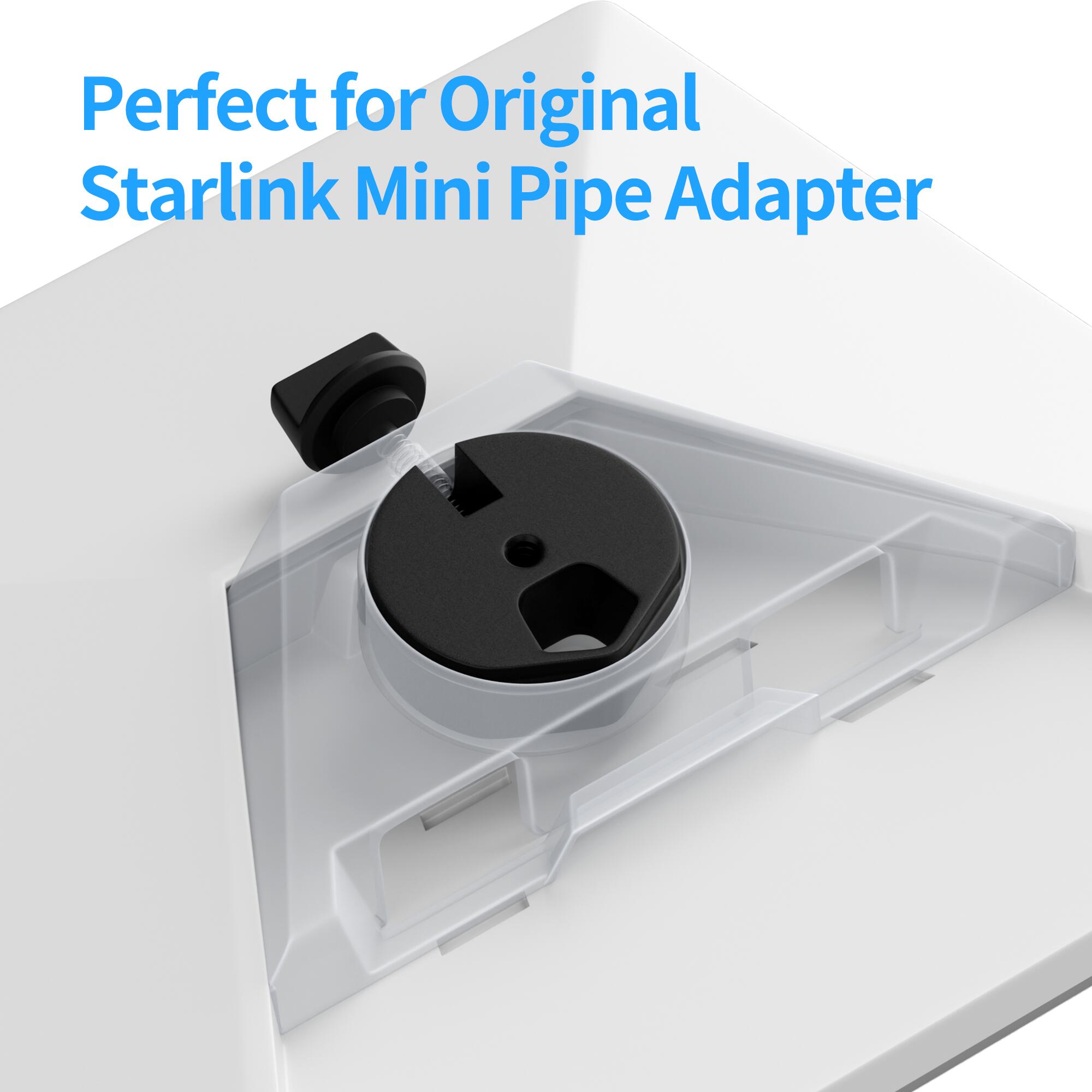 MINI-BA Aluminum Alloy Starlink Mini Tripod Adapter – 1/4″-20 Thread – Fits Pipe Adapter