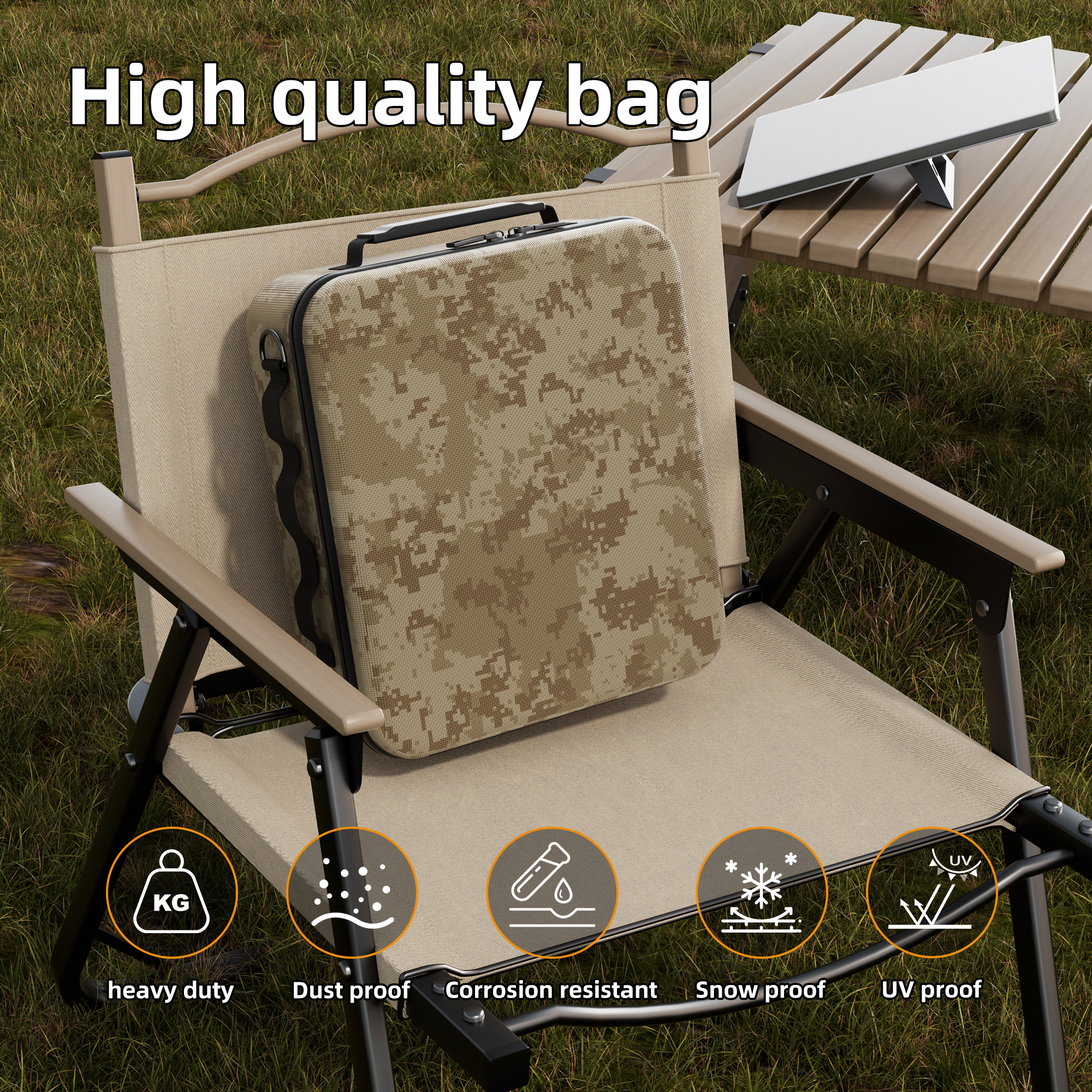 MINI-BAG11 Starlink Mini Army Digital Camouflage Briefcase with Shoulder Strap