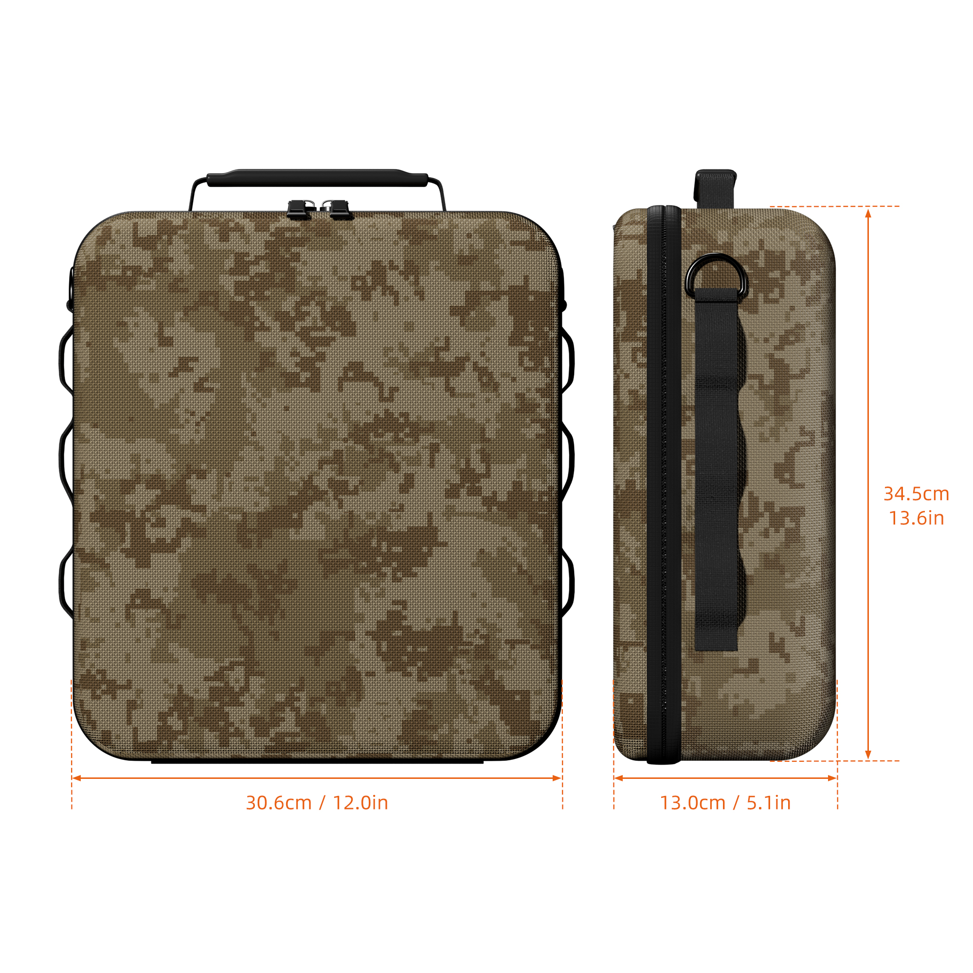MINI-BAG11 Starlink Mini Army Digital Camouflage Briefcase with Shoulder Strap