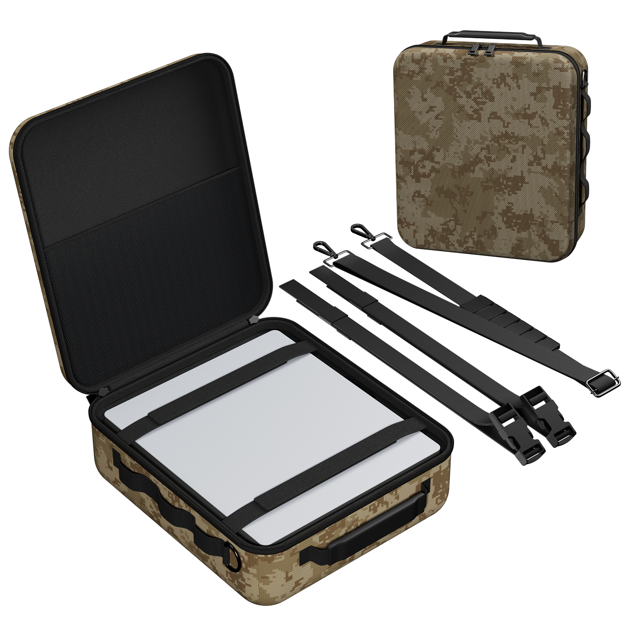MINI-BAG11 Starlink Mini Army Digital Camouflage Briefcase with Shoulder Strap
