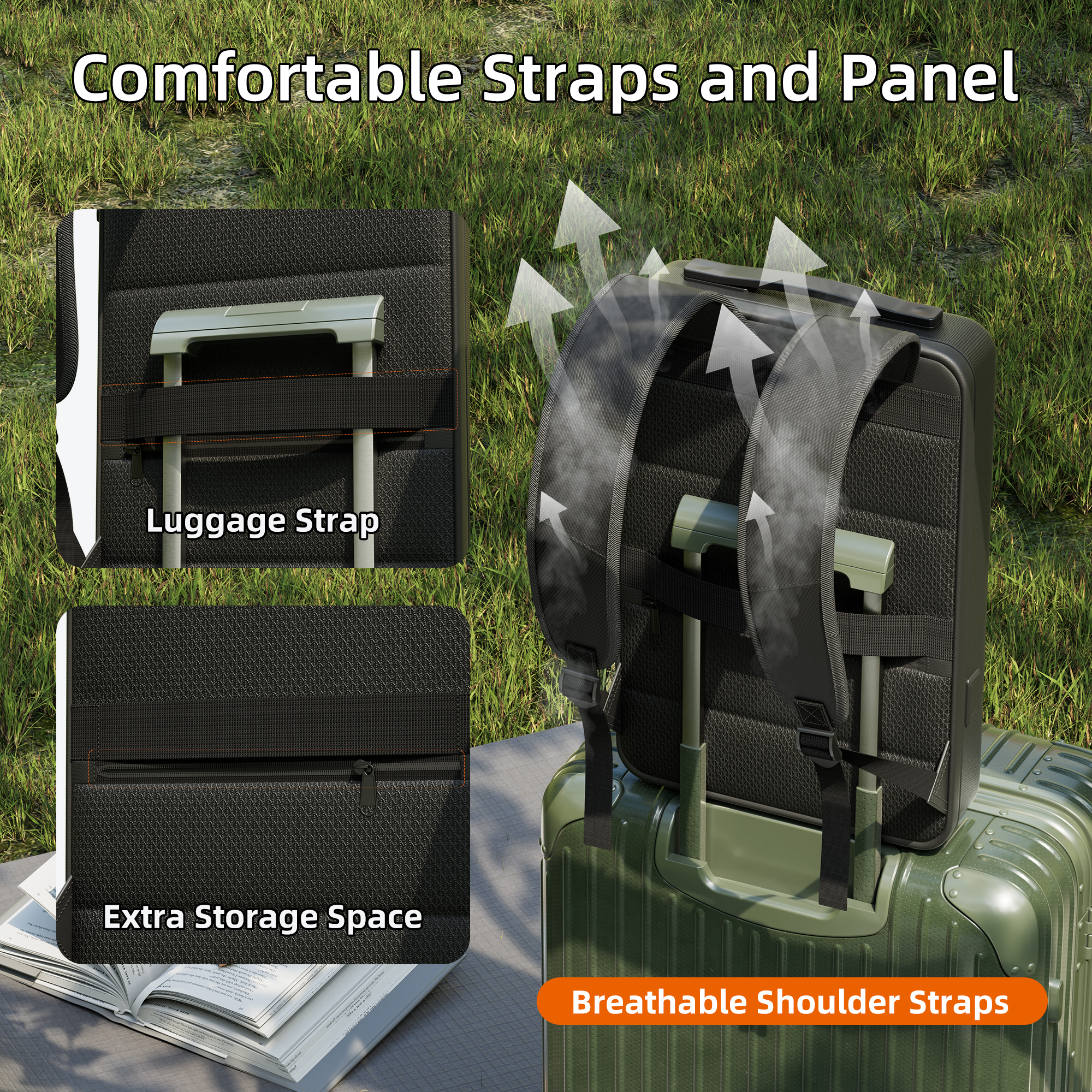 MINI-BAG9 Starlink Mini Hard Shell Anti-theft Backpack with TSA Lock & USB Ports