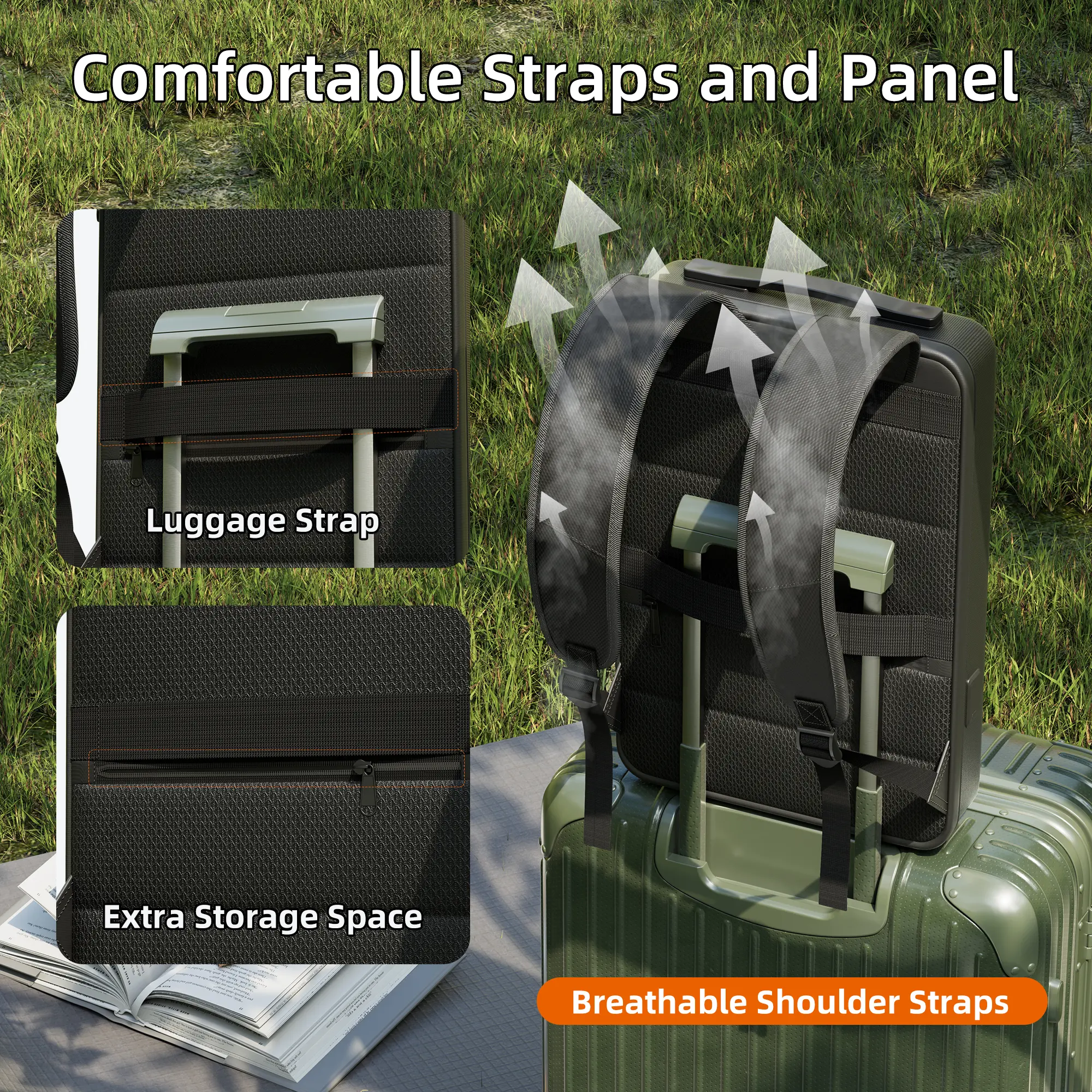 Starlink Mini Hard Shell Anti-theft Backpack With TSA Lock & USB Ports