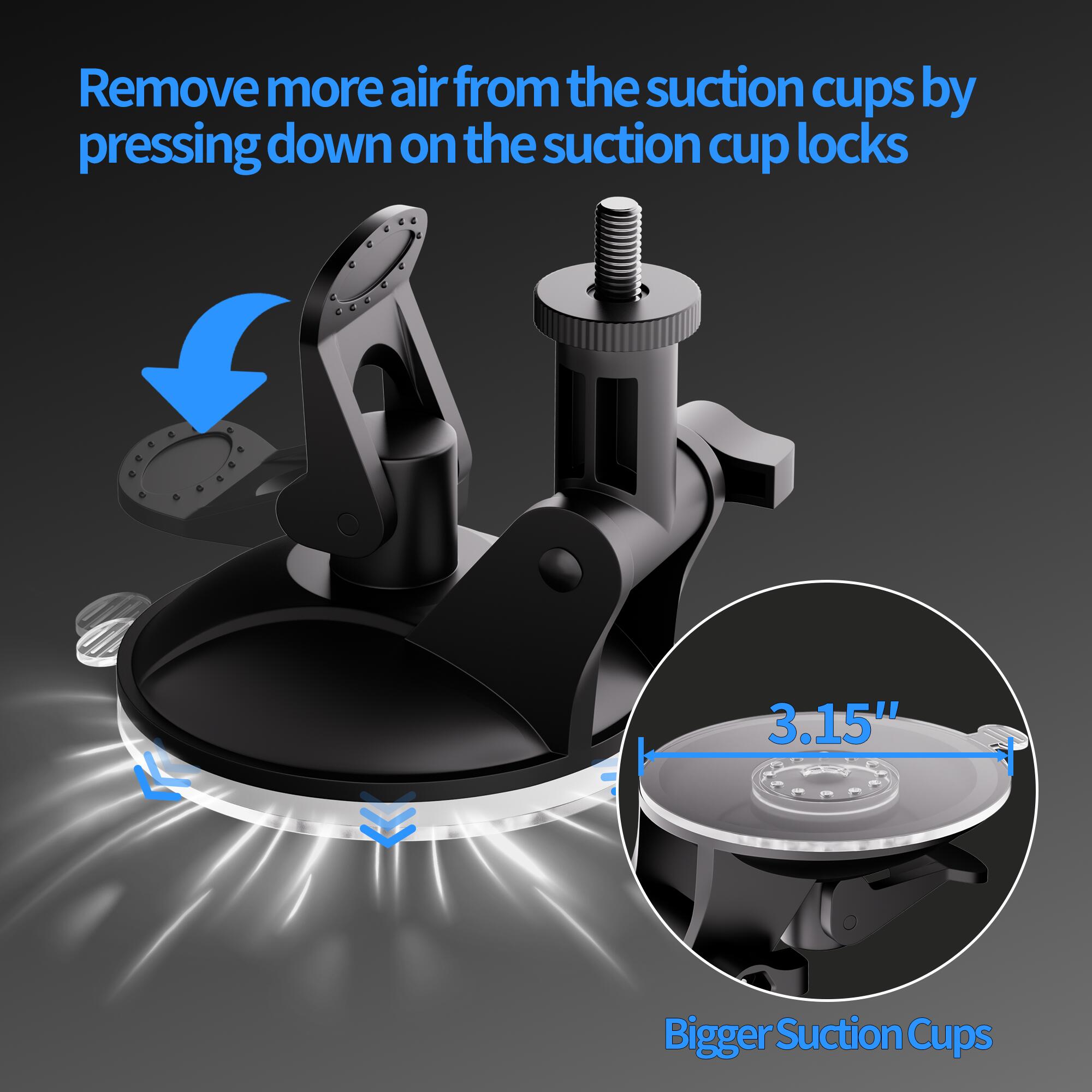 MINI-BR11 Starlink MINI Hard Shell Protective Cover with Suction Cup Mount for Car Window