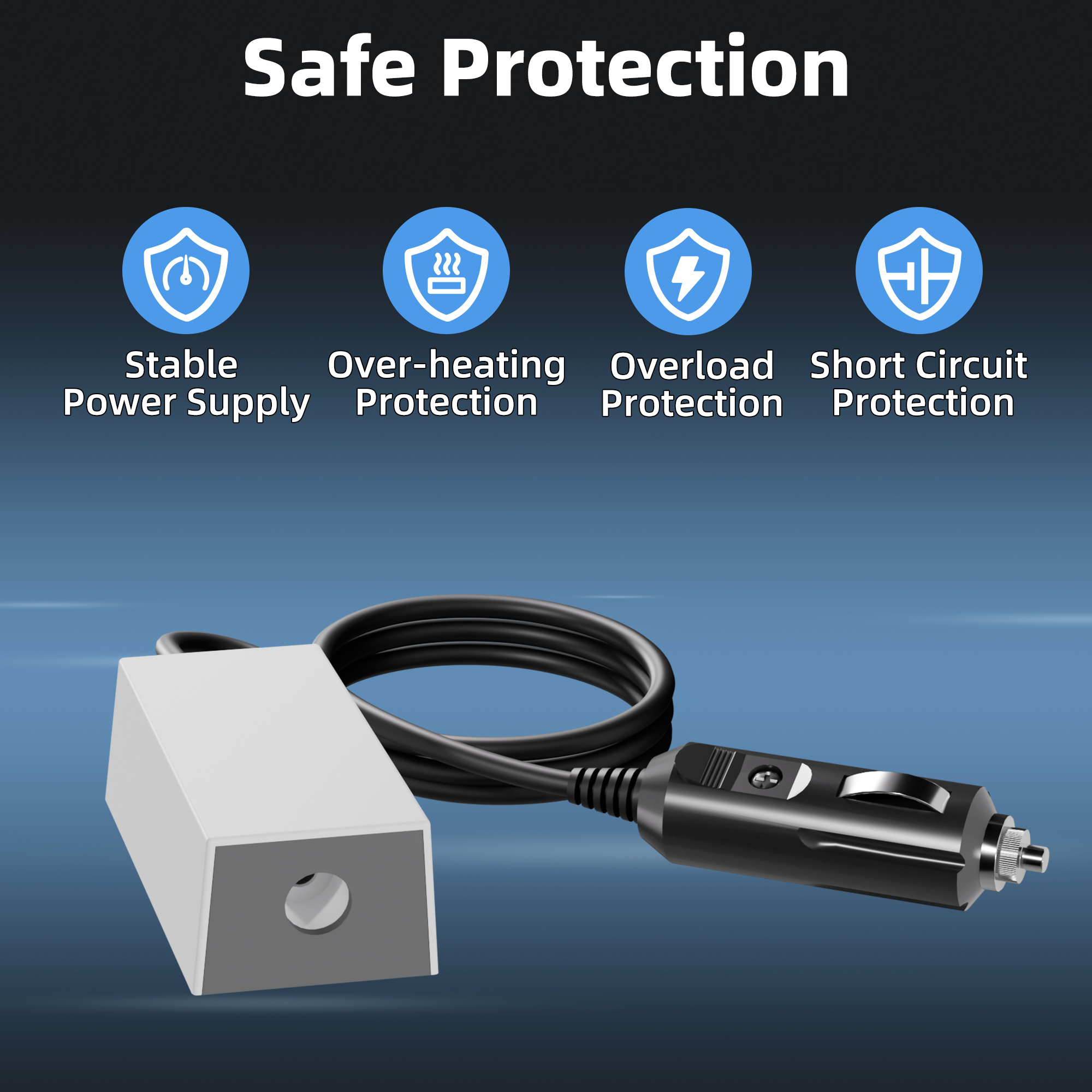 MINI-POW1-CIG1 Starlink Mini 67W Car Charger Cable with DC-to-DC Regulator Converter