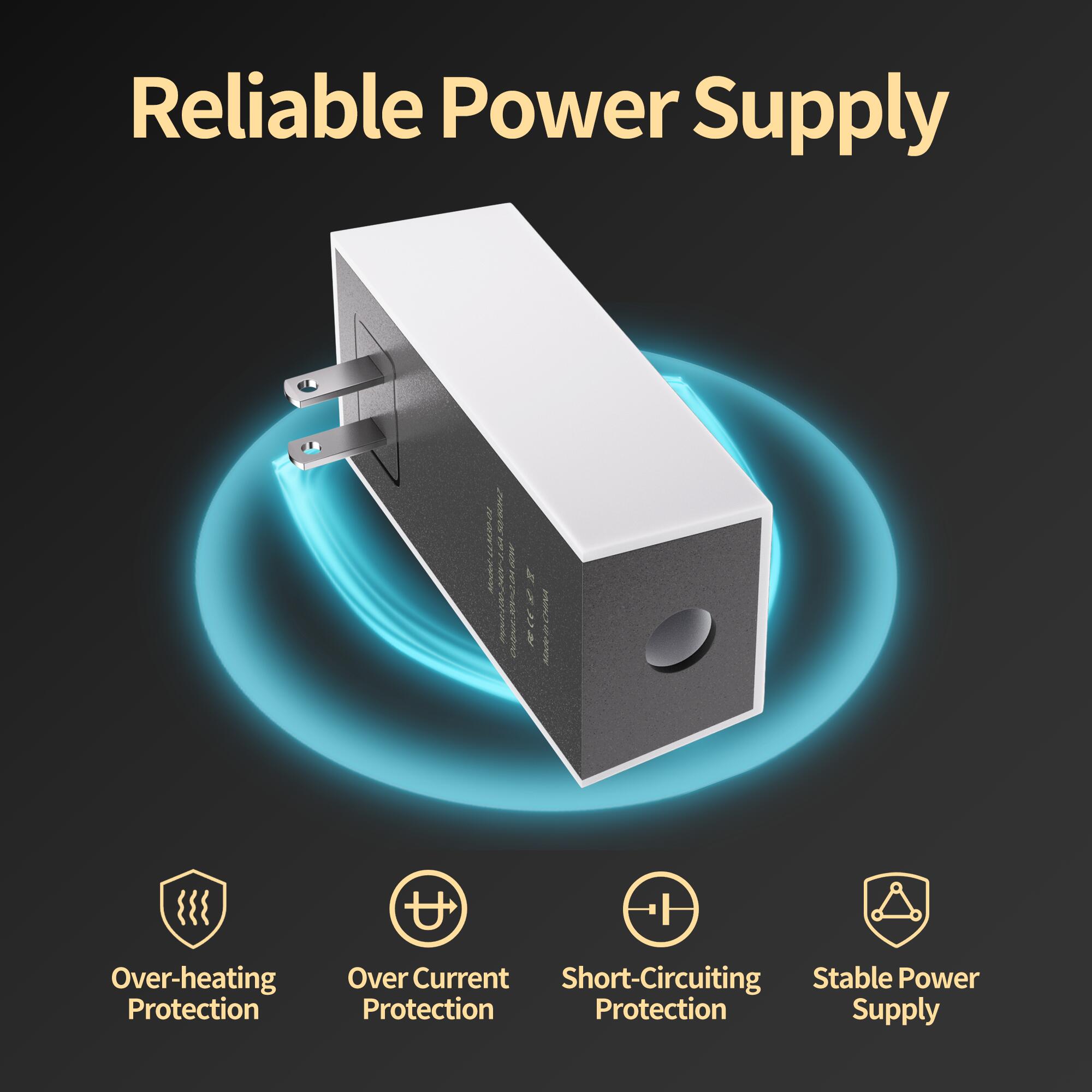 MINI-POW1 Starlink Mini Power Supply Adapter with 60W AC 100-240V Global Voltage