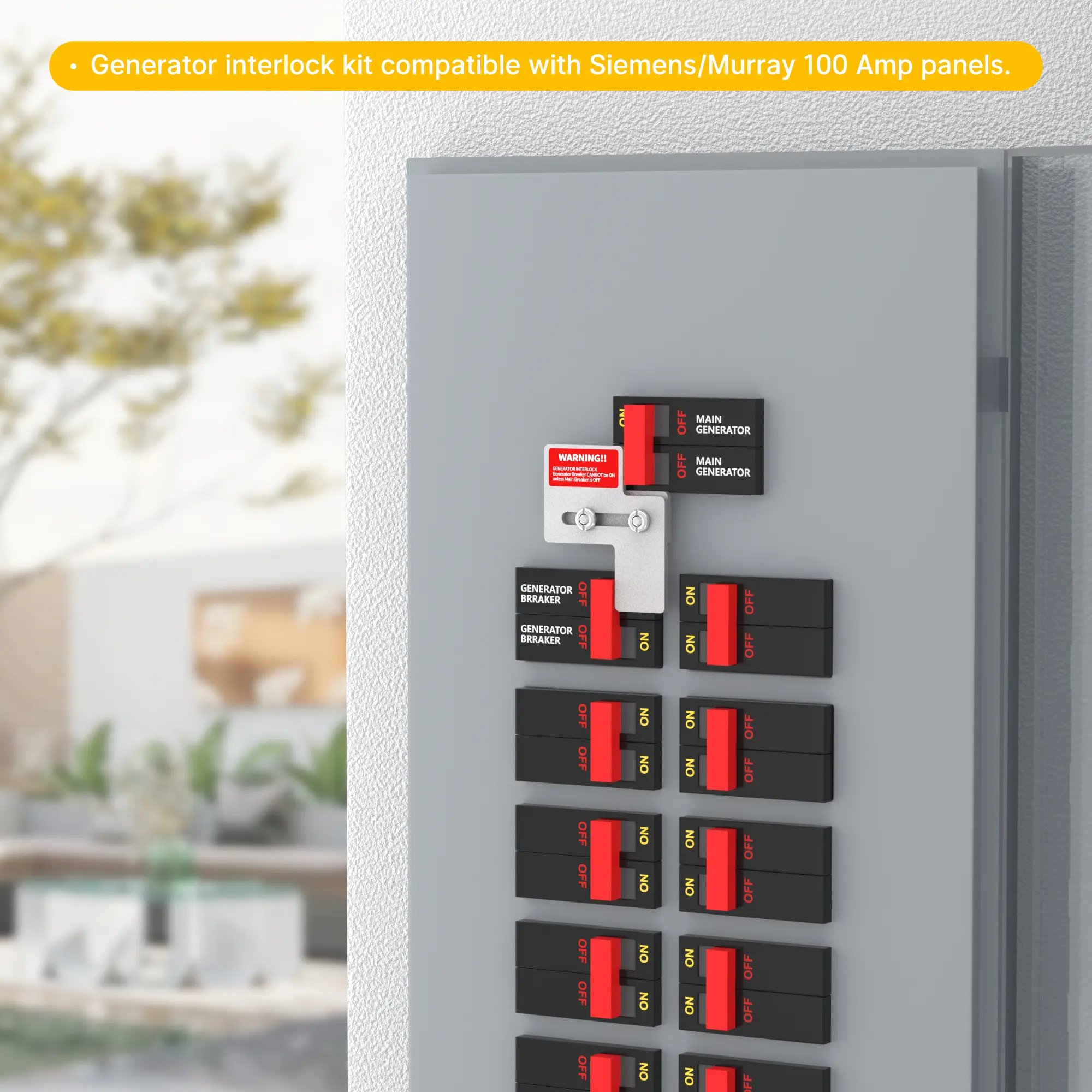 SIE-P1 Generator Interlock Kit | Siemens And Murray 100A, 7/8