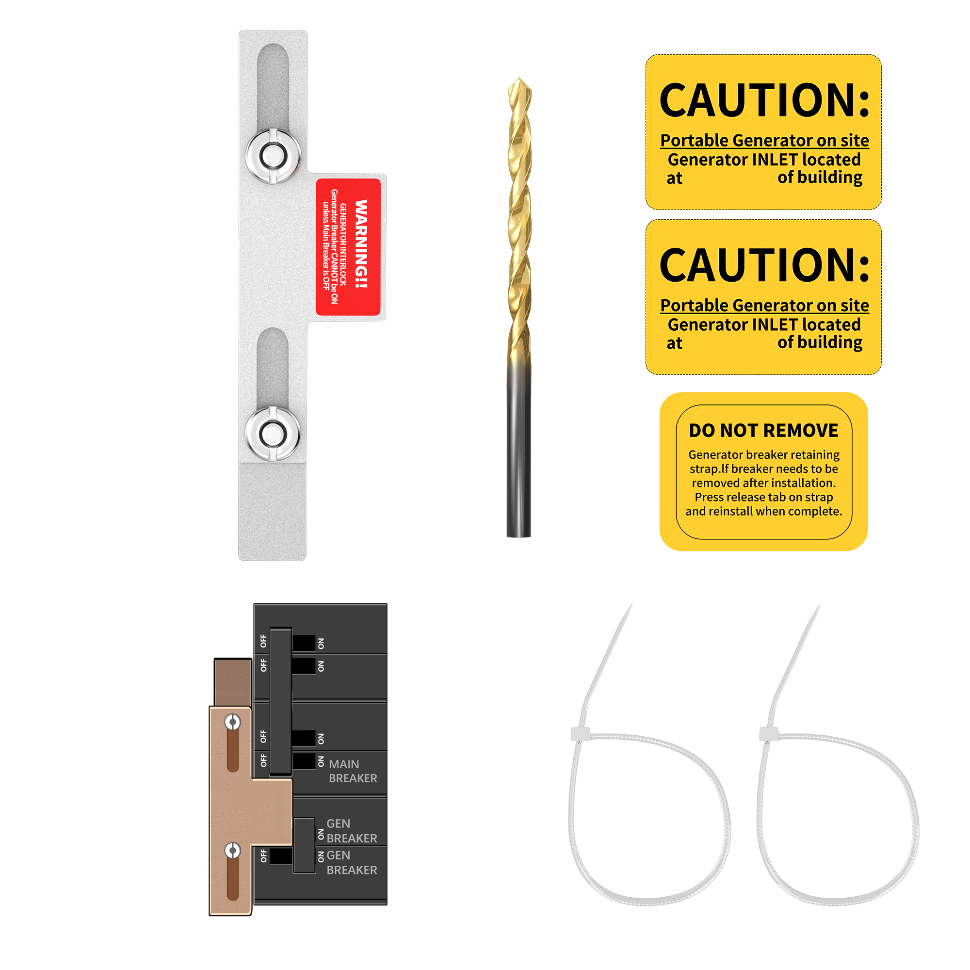 SD-200SA Generator Interlock Kit – Square D Meter Main Homeline 150/200A – GL-7