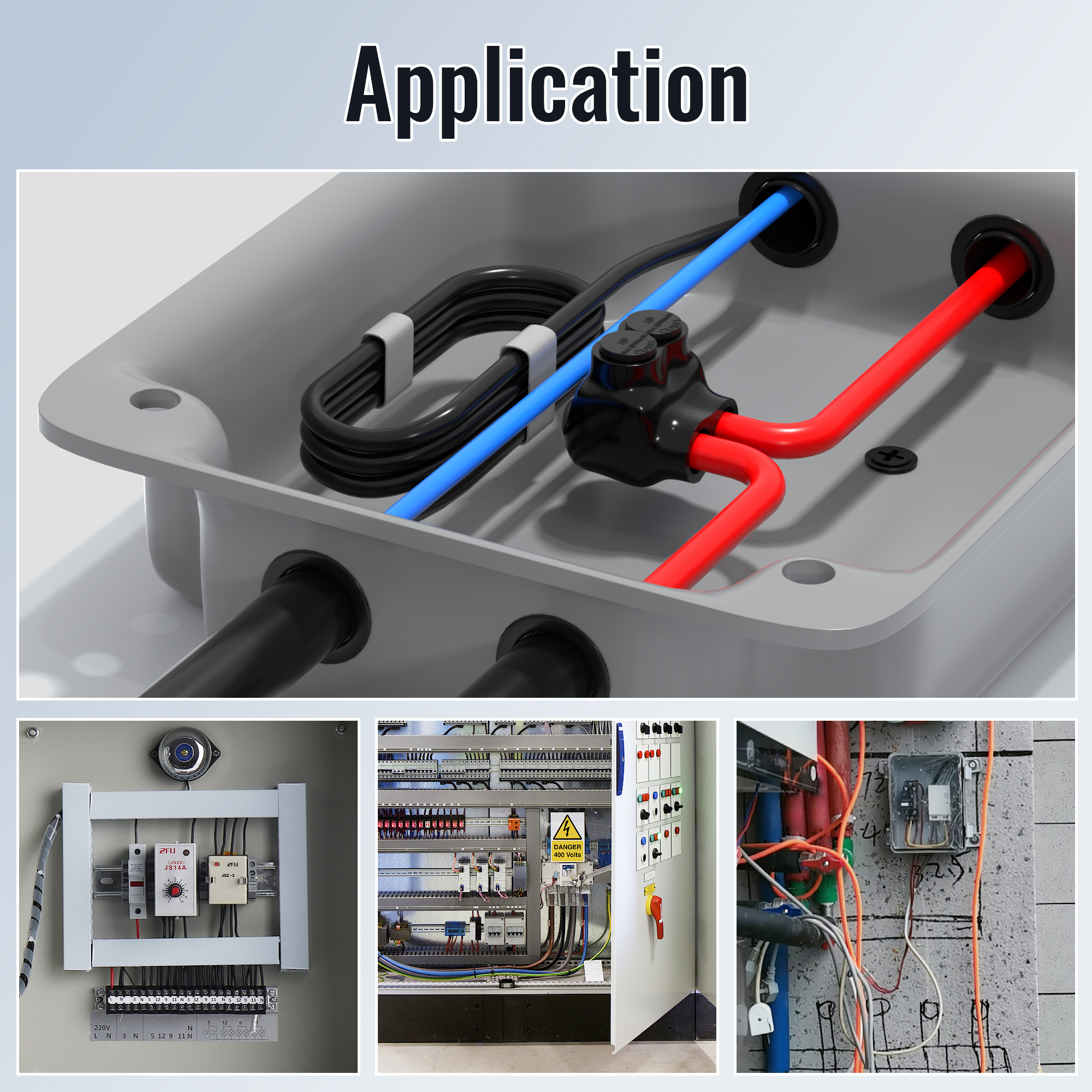 ITC-102-3/0AWG 3/0 AWG – 6 AWG 2-Port Single-Sided Entry Insulated Splice Connector