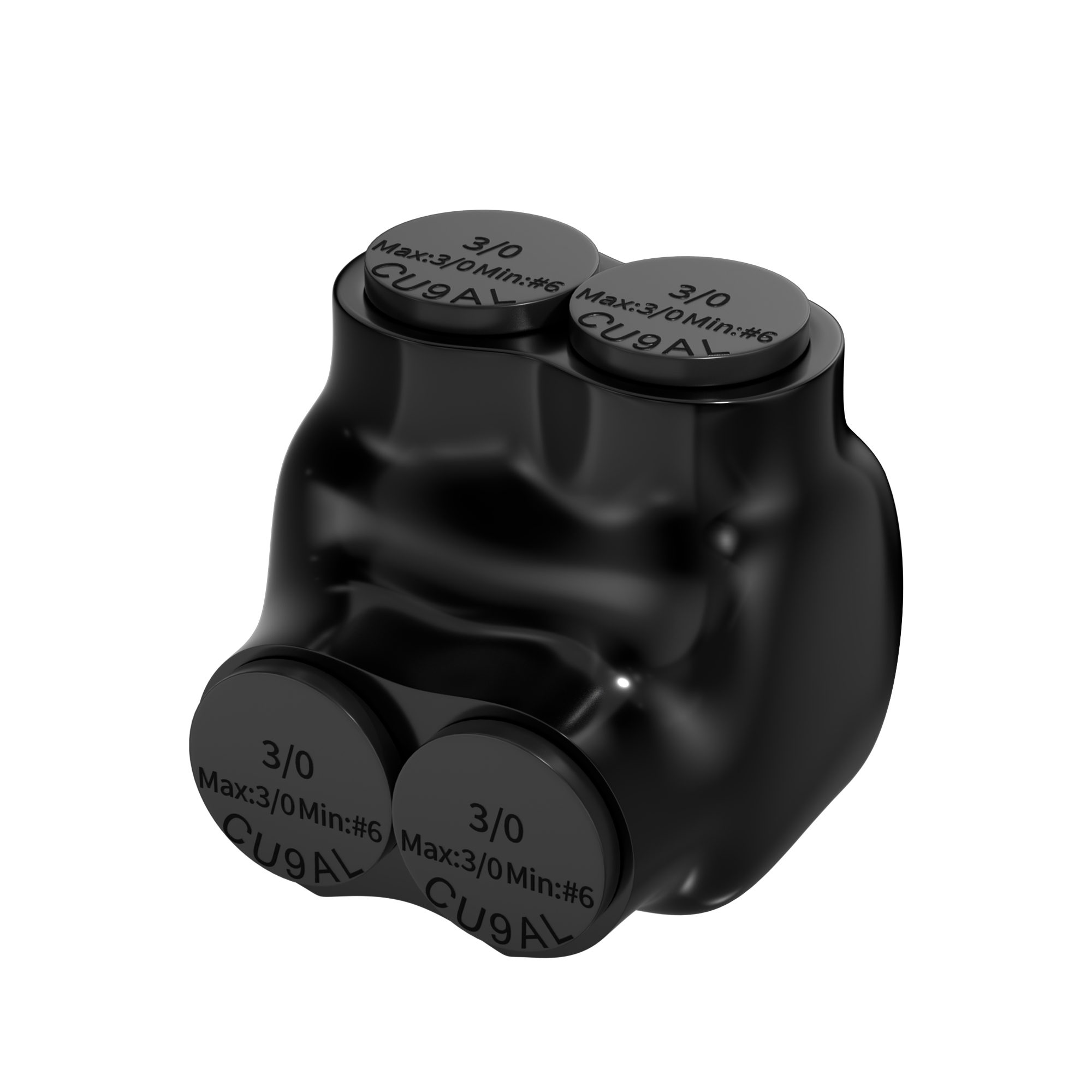 ITC-102-3/0AWG 3/0 AWG – 6 AWG 2-Port Single-Sided Entry Insulated Splice Connector