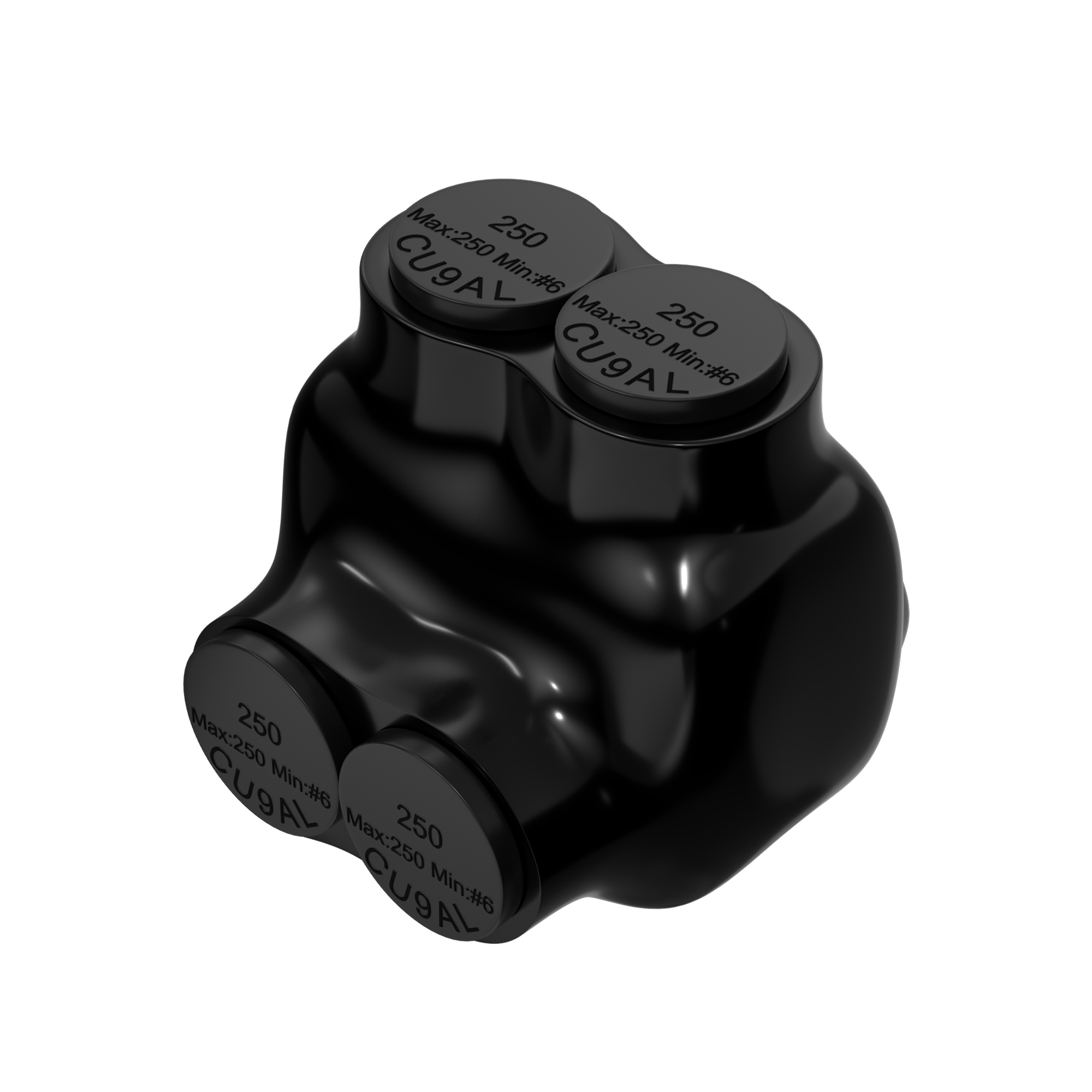 ITC-102-4/0AWG 250 MCM – 6 AWG 2-Port Single-Sided Entry Pre-Insulated Connector