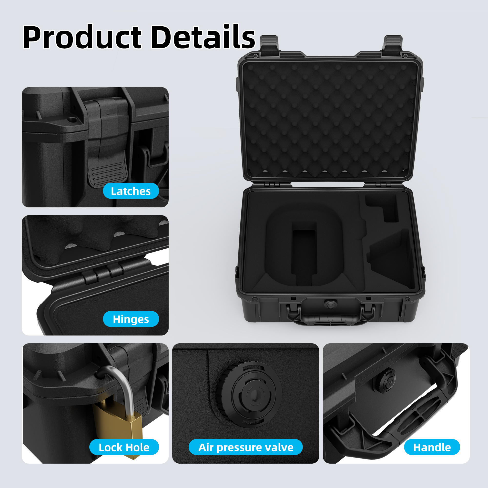 MINI-BAG10 Starlink Mini Black Hard Protective Travel Case with Organized Storage