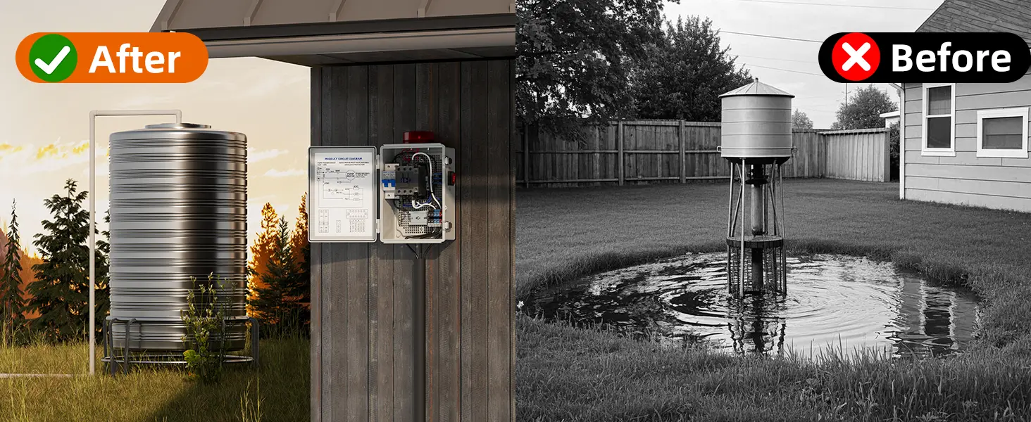 Automatic High Water Alarm For Sump Pump Systems With 110dB Alarm