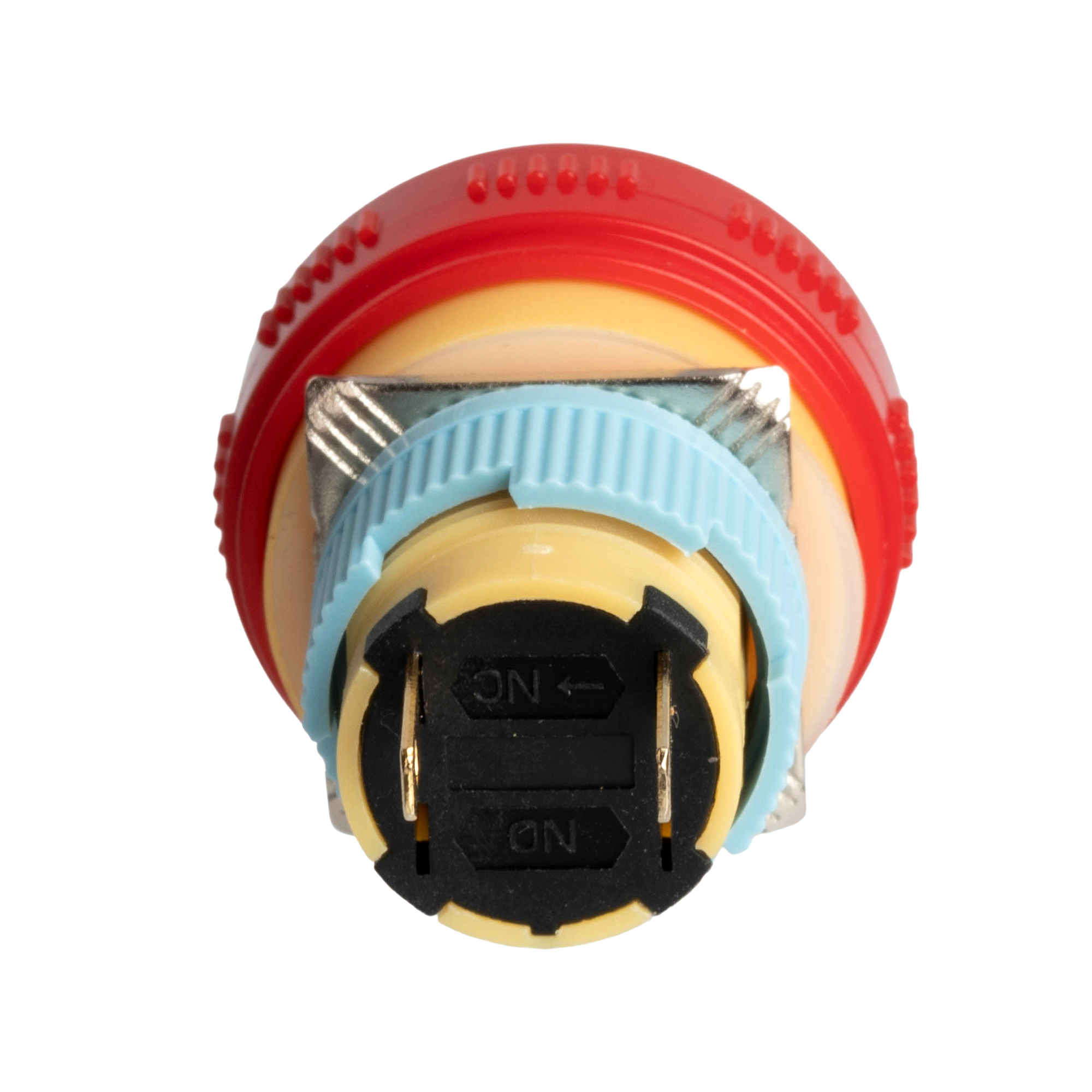 A16-01SR-F 16mm Small Flat Head Emergency Stop Button | Twist-to-Reset, 1NC, IP65