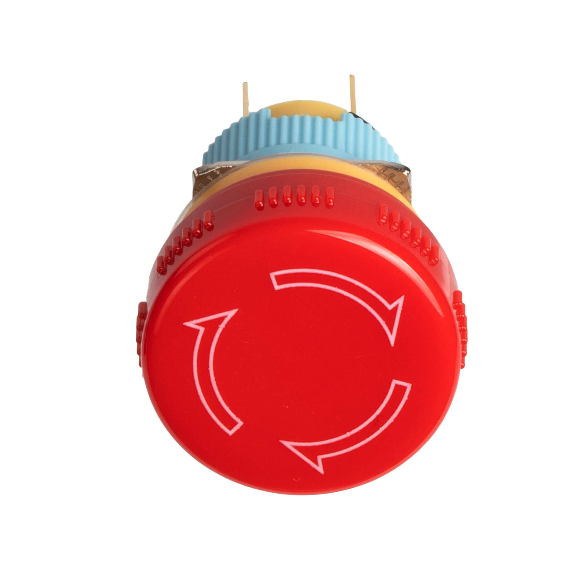 A16-01SR-F 16mm Small Flat Head Emergency Stop Button | Twist-to-Reset, 1NC, IP65