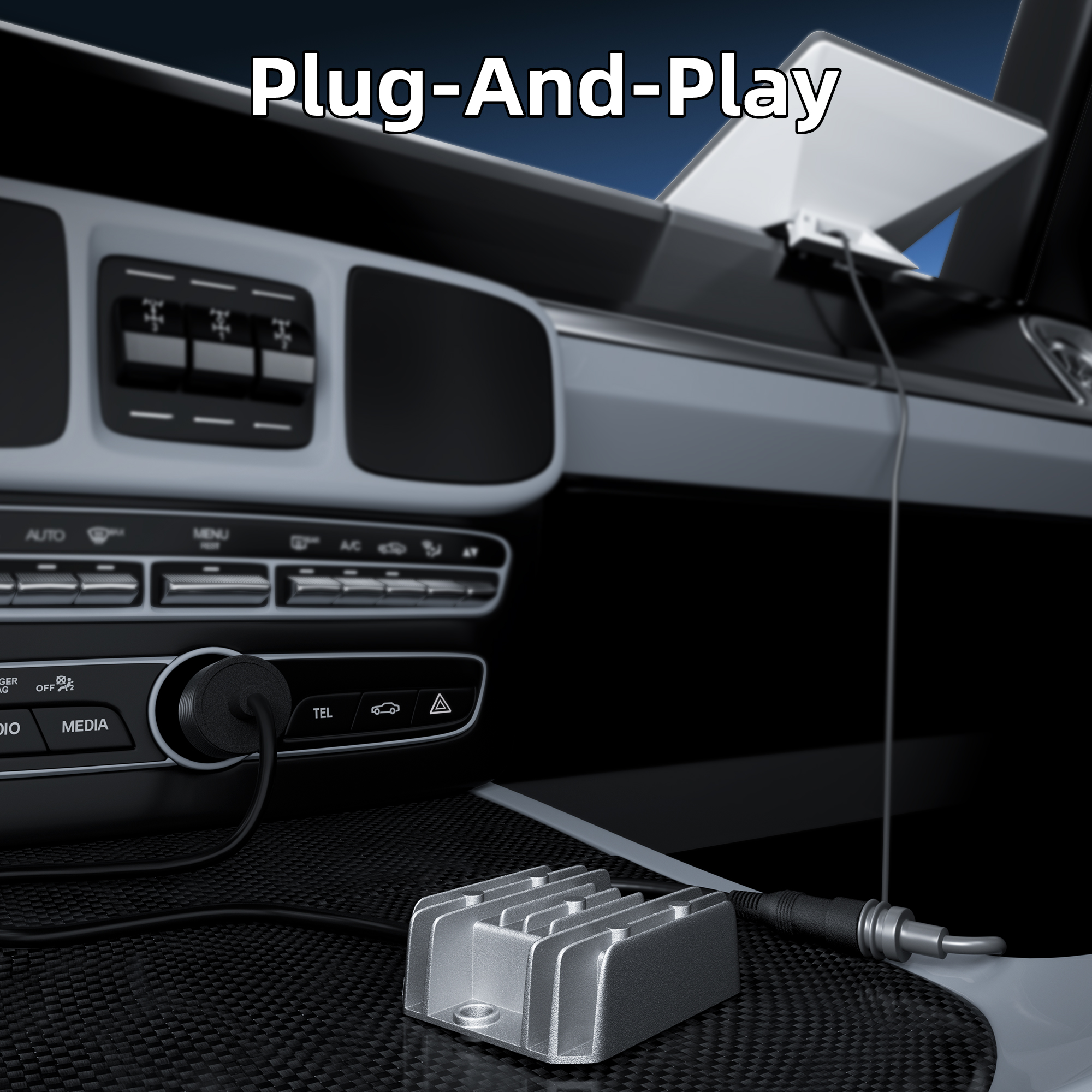 DC-DC30V3.5A-DR-14 Starlink Mini Car Charger with 12V/24V to 30V Step-Up Power Cable 3.6A Vehicle Accessory Plug