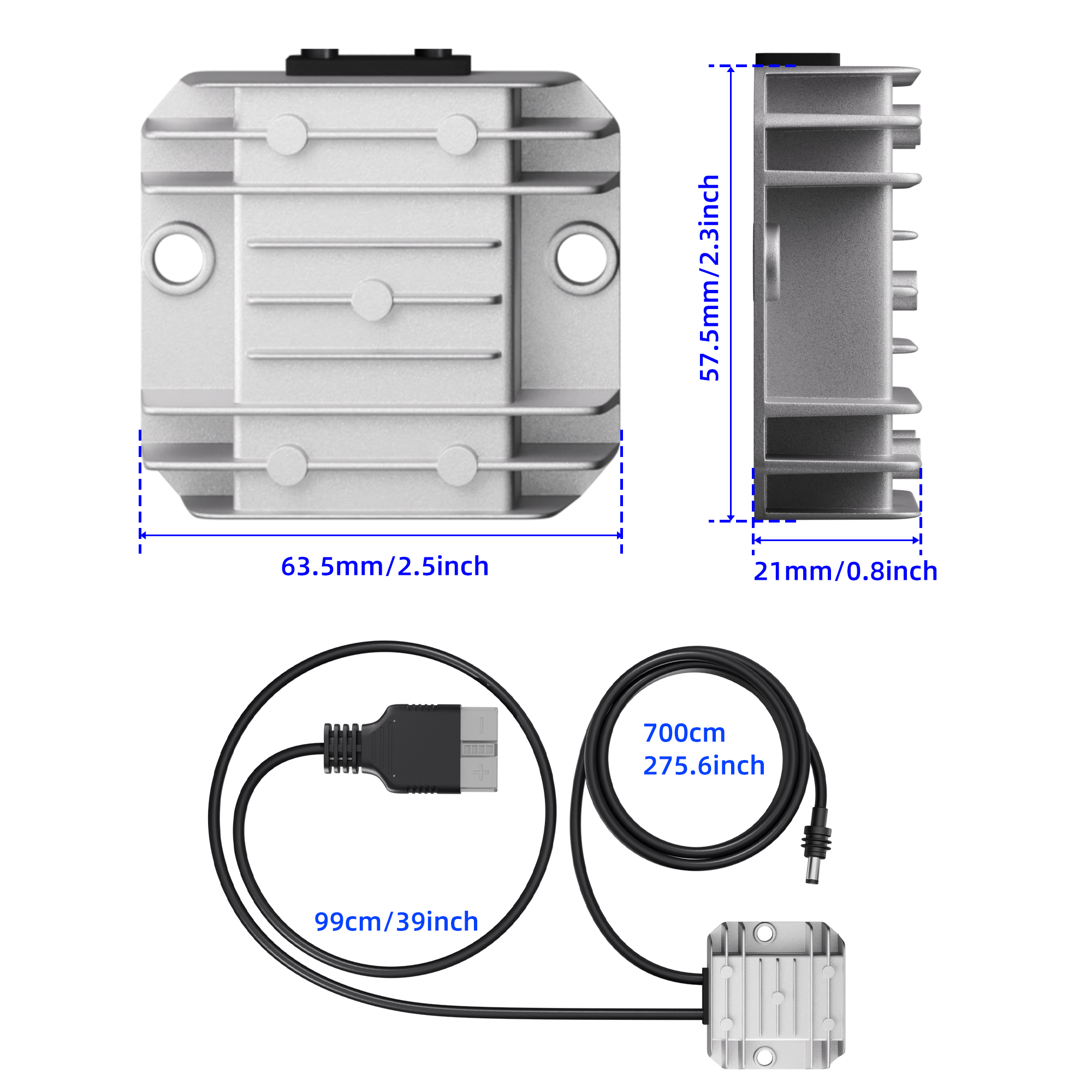 DC-DC30V3.5A+AP-50 Starlink Mini DC 12V/24V to 30V Conversion Kit Anderson Powerpole to DC Plug 23FT/7M Cable for RV, Marine, Off-Grid