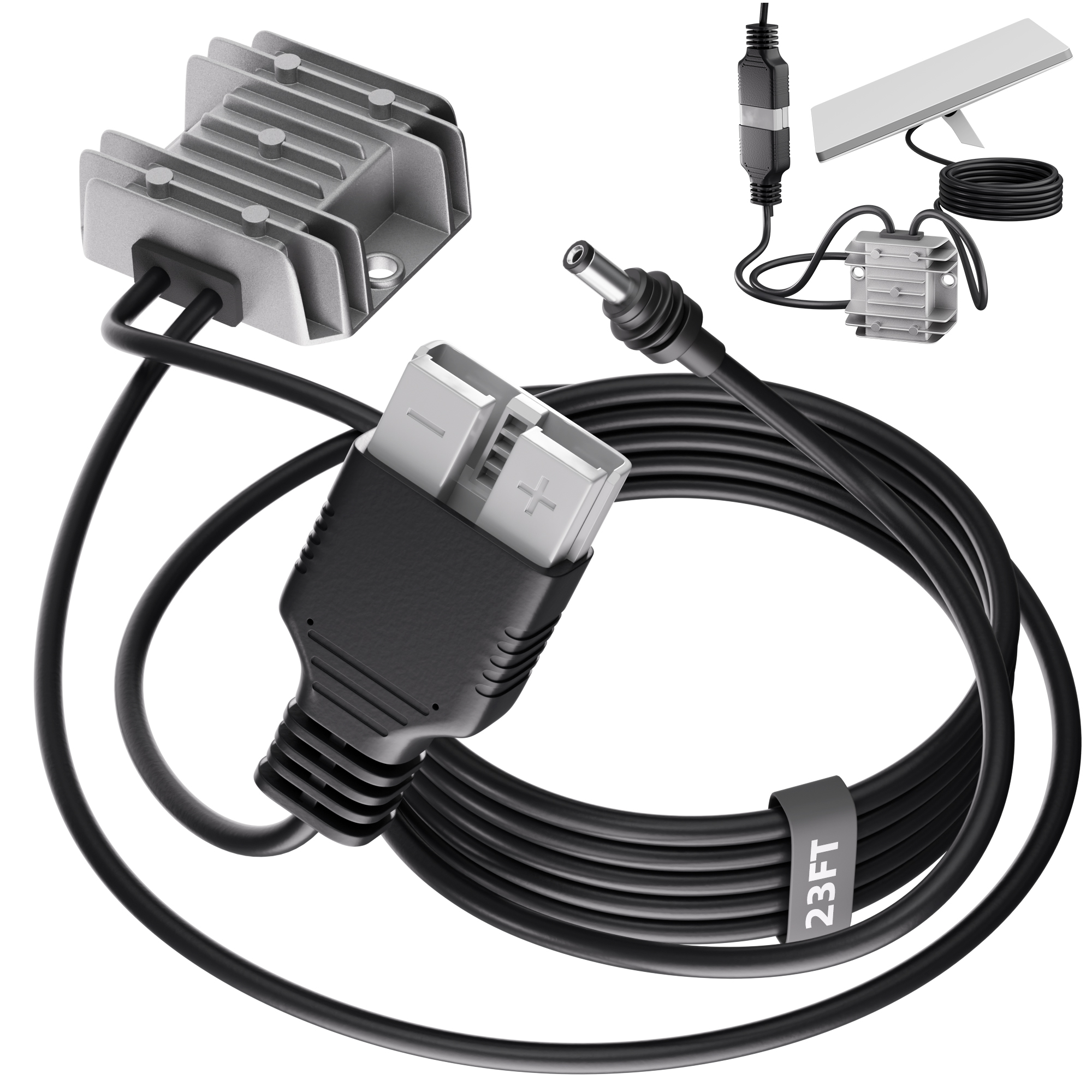 DC-DC30V3.5A+AP-50 Starlink Mini DC 12V/24V to 30V Conversion Kit Anderson Powerpole to DC Plug 23FT/7M Cable for RV, Marine, Off-Grid