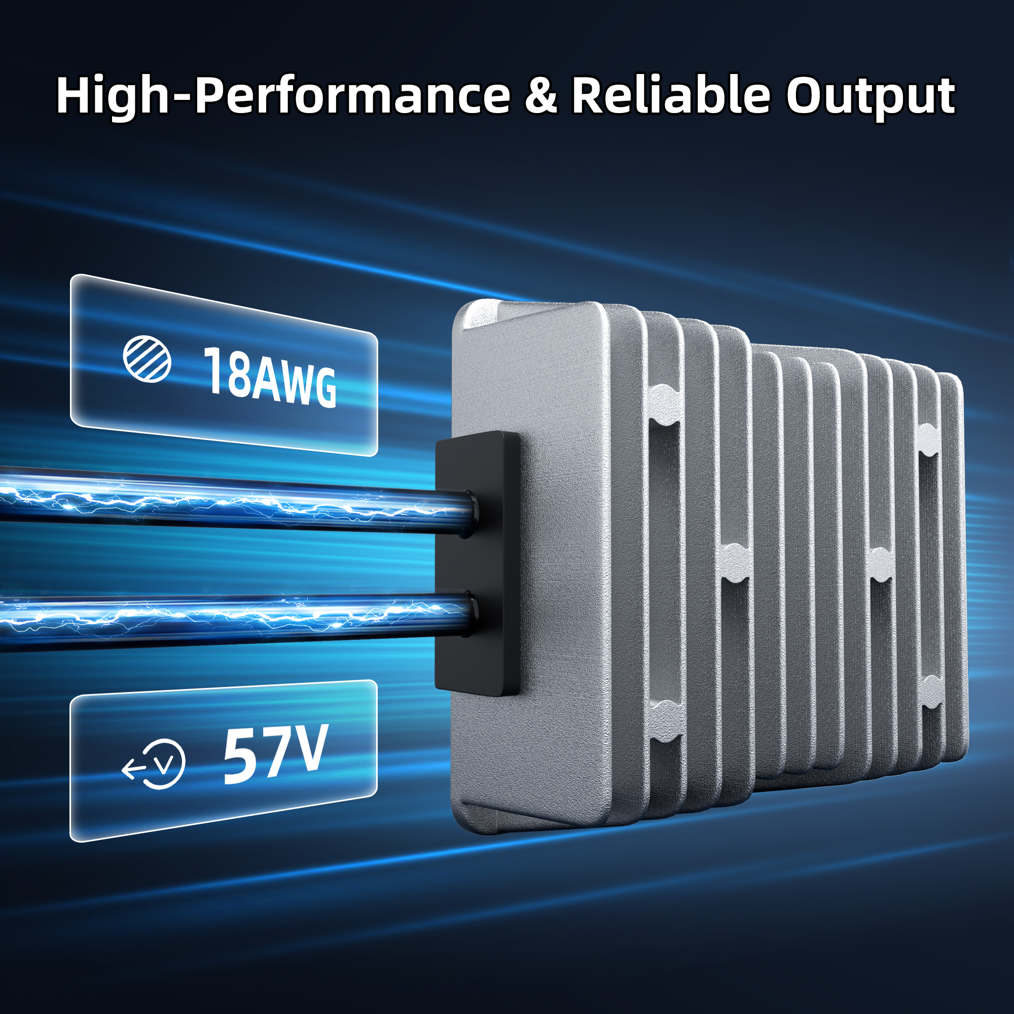 DC-DC57V4.5A-DR-14-DC2M Starlink Gen 3 Car Charger with 12V/24V to 57V Step-Up Power 4.5A Plug