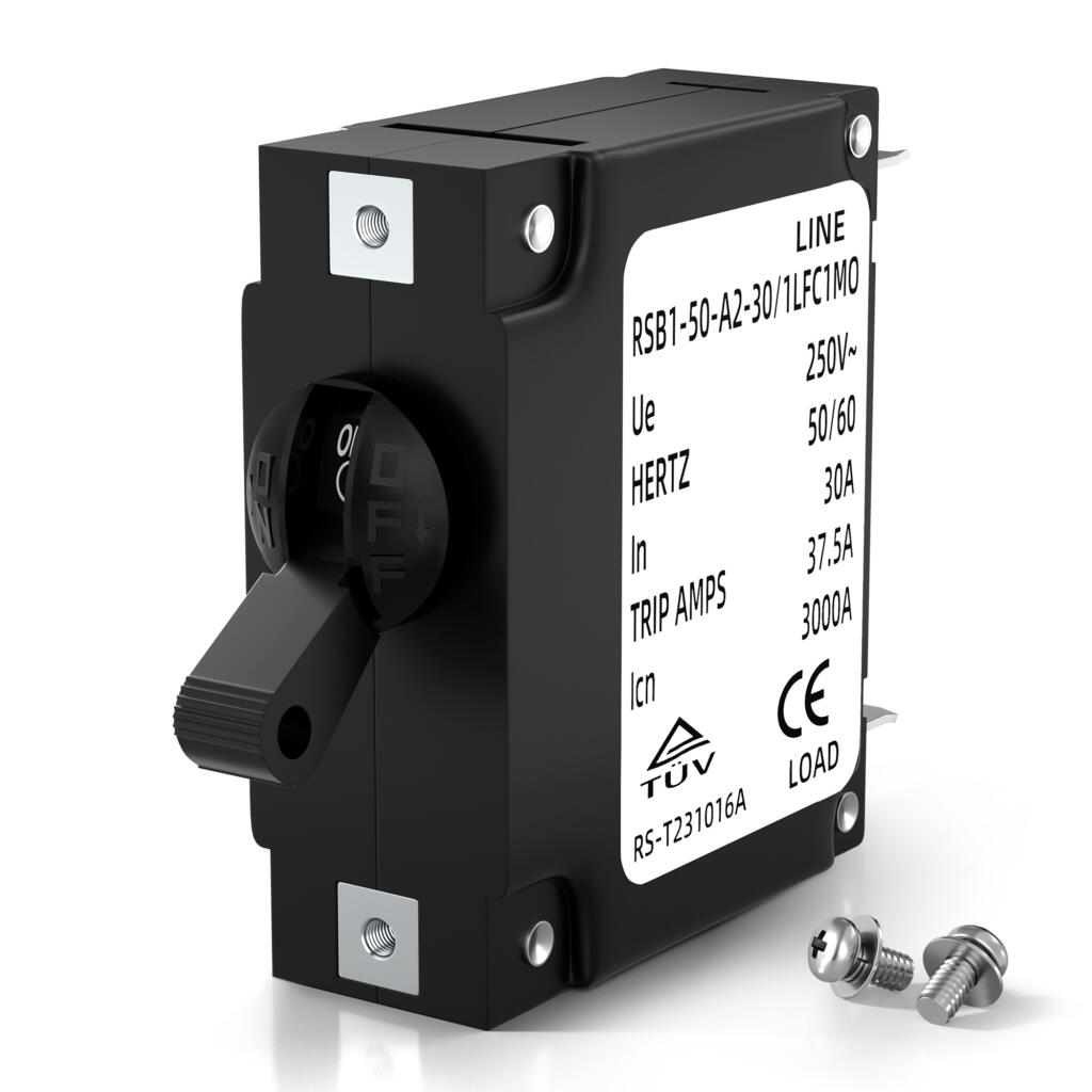 80V DC / 240V AC 30A Single Pole Hydraulic Magnetic Circuit