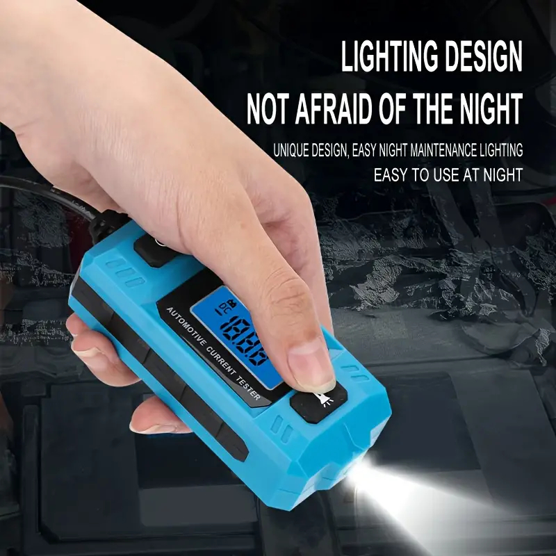 CNBJ-611 20A 48V DC Digital Automotive Fuse Current Tester with LCD Display and Built-in Lighting