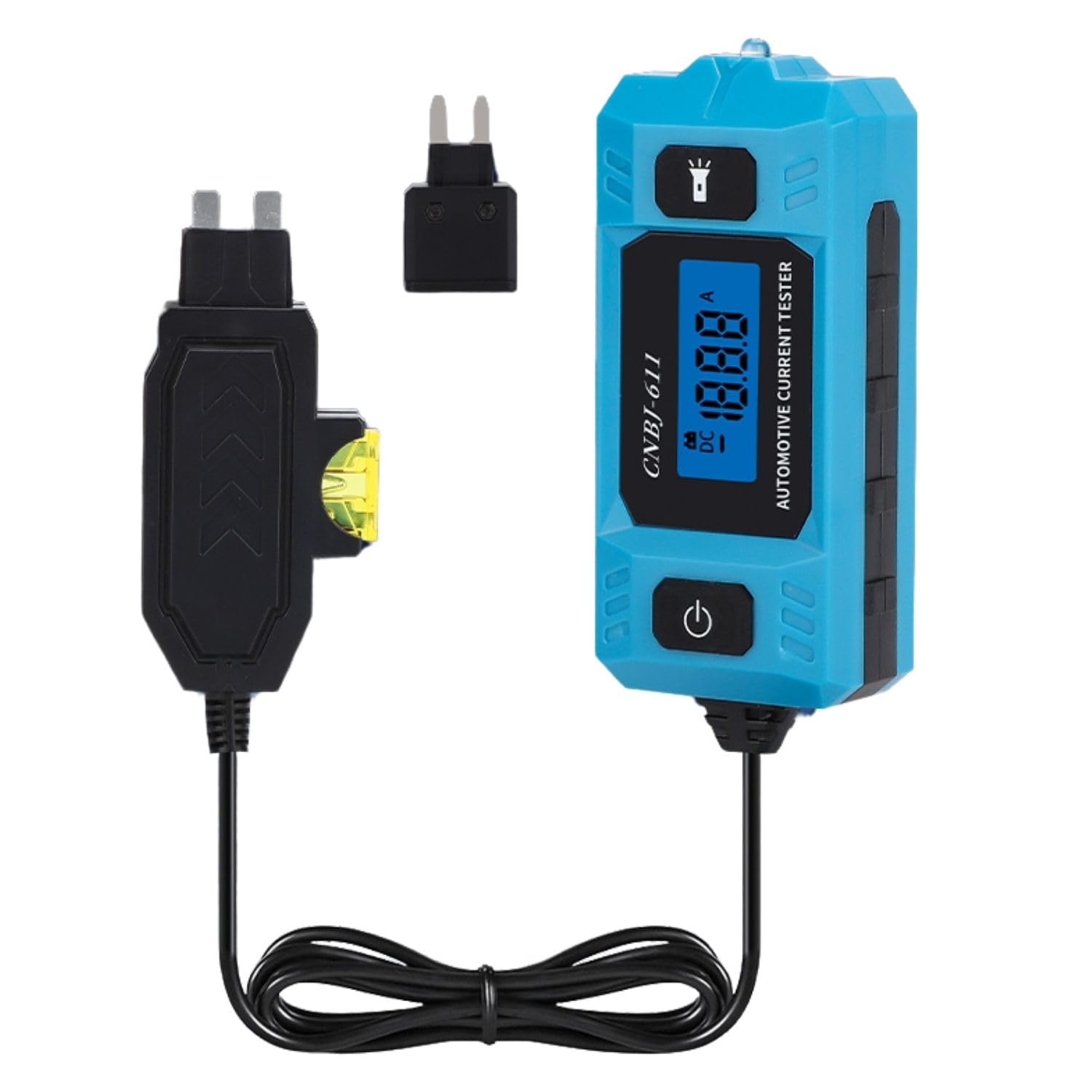 CNBJ-611 20A 48V DC Digital Automotive Fuse Current Tester with LCD Display and Built-in Lighting