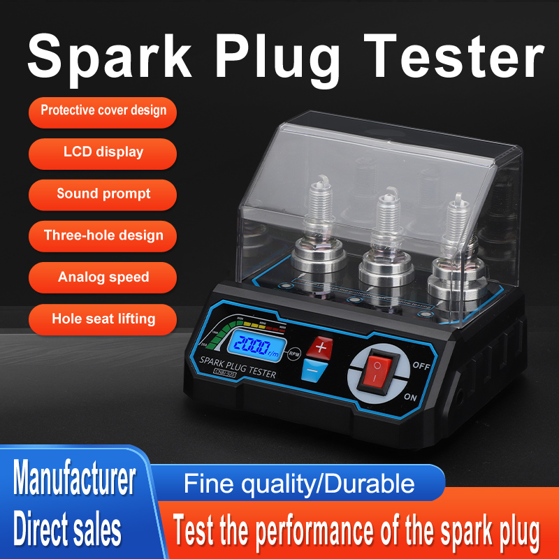 CNBJ-920 Automotive LCD 3 Hole Spark Plug Tester Tool with 200-9000RPM Adjustable Frequency