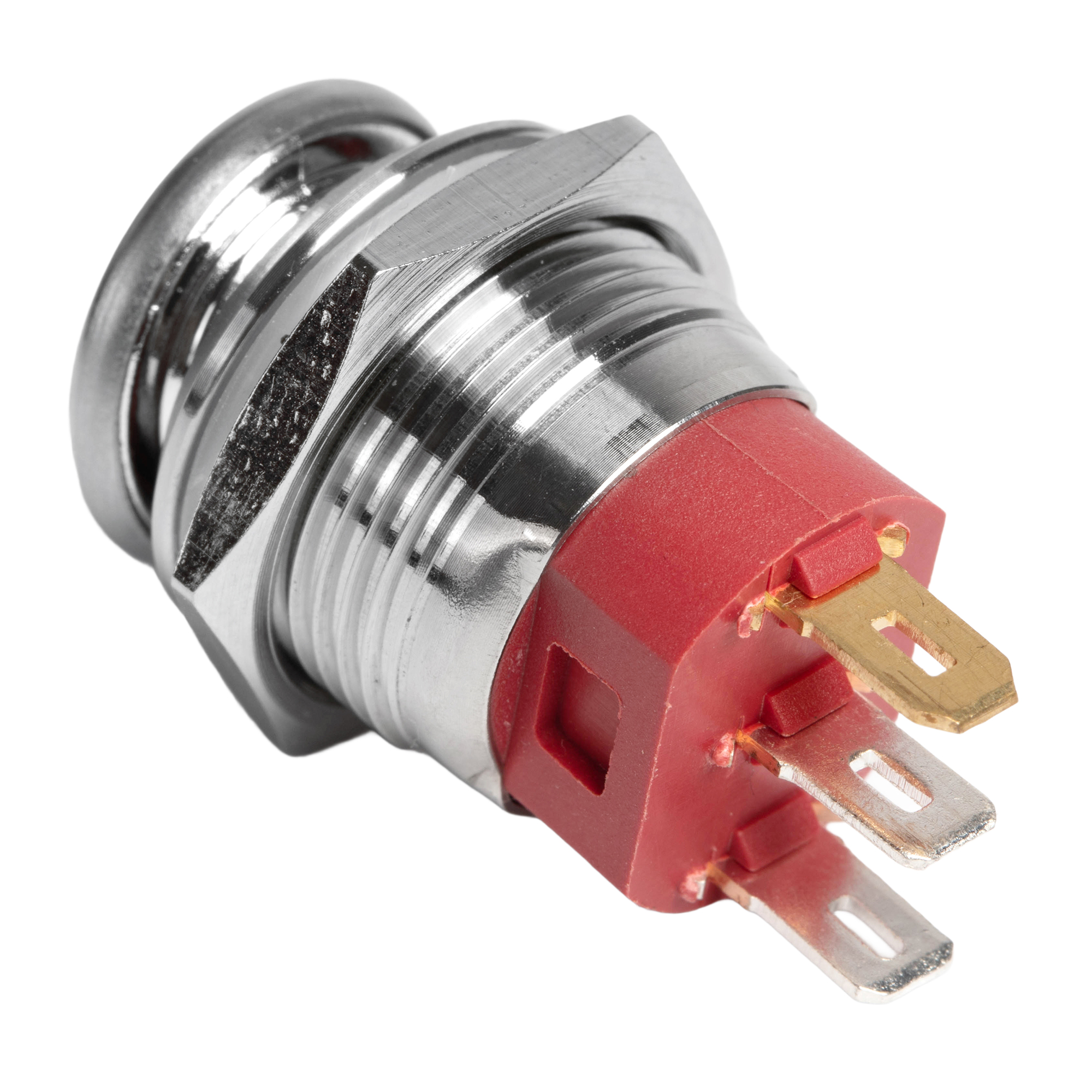 KCD2-201NM-16MM 20A SPST Stainless Steel Round Rocker Switch with Lighted Customize Logo