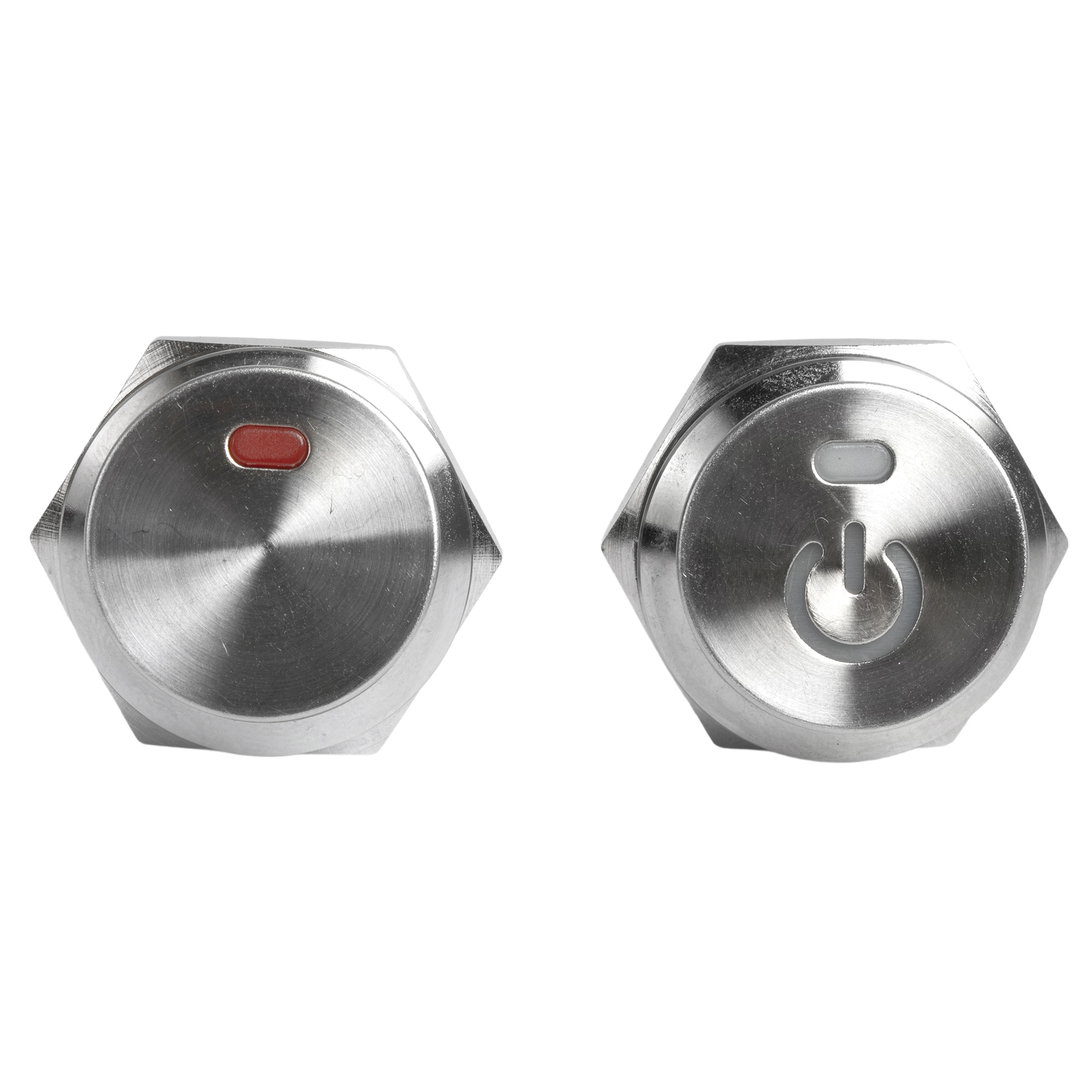 KCD2-201NM-19MM 20A SPST Stainless Steel Round Rocker Switch with Lighted Customize Logo