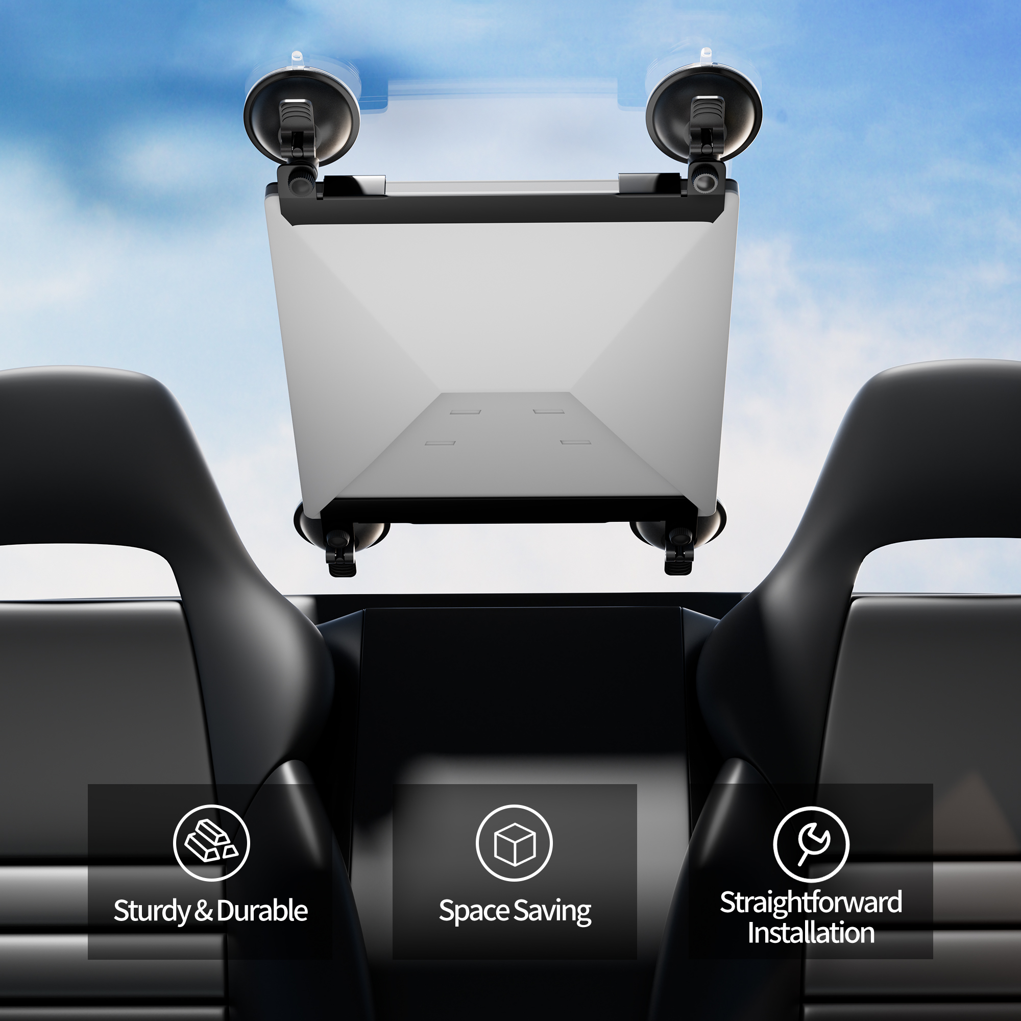MINI-BR18 Starlink Mini Suction Cup Mount Kit for Car Window & Sunroof Stable Satellite Signal for RVs, Boats and Road Trips