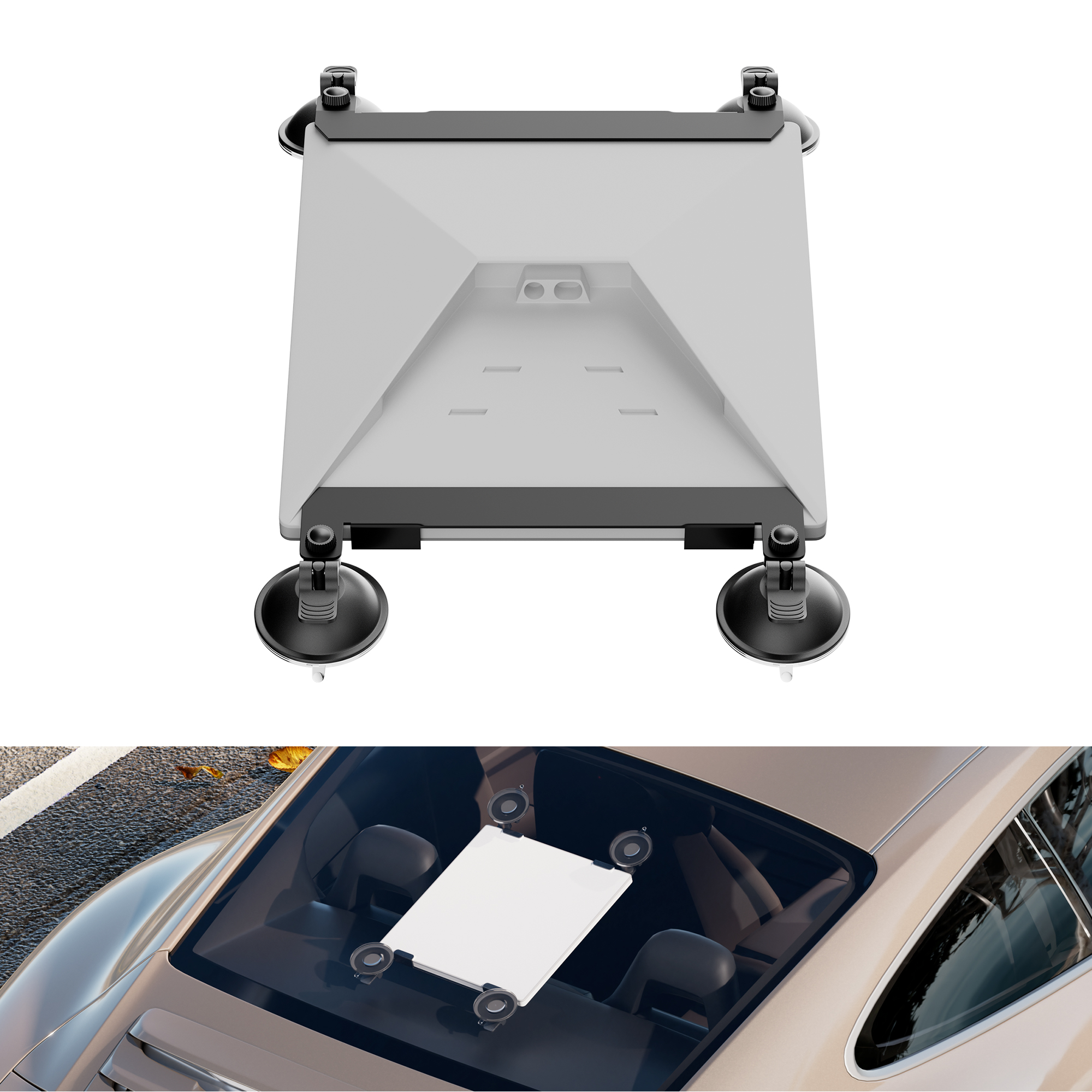 MINI-BR18 Starlink Mini Suction Cup Mount Kit for Car Window & Sunroof Stable Satellite Signal for RVs, Boats and Road Trips
