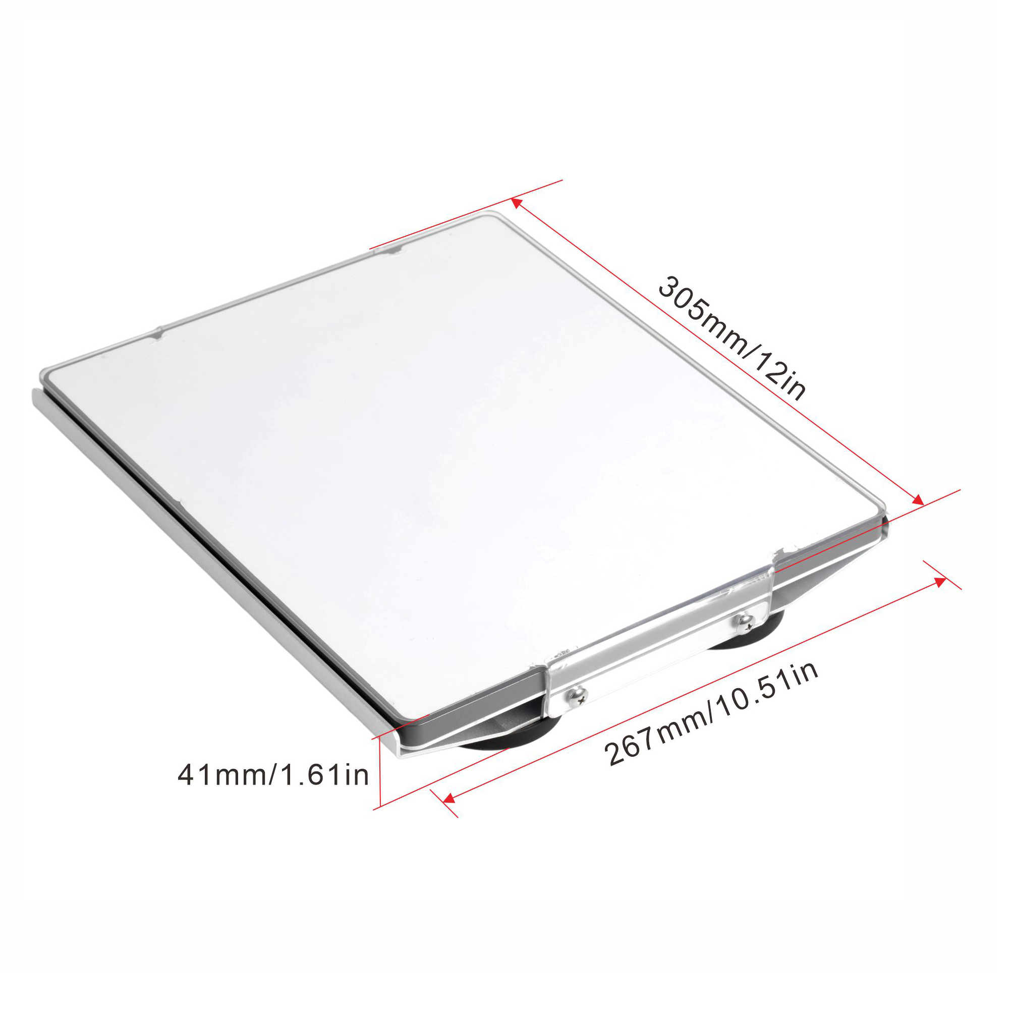 MINI-BR21 Starlink Mini Magnetic Mount No-Drill Vehicle Roof Bracket with 4 Strong Magnets & Clear Shield