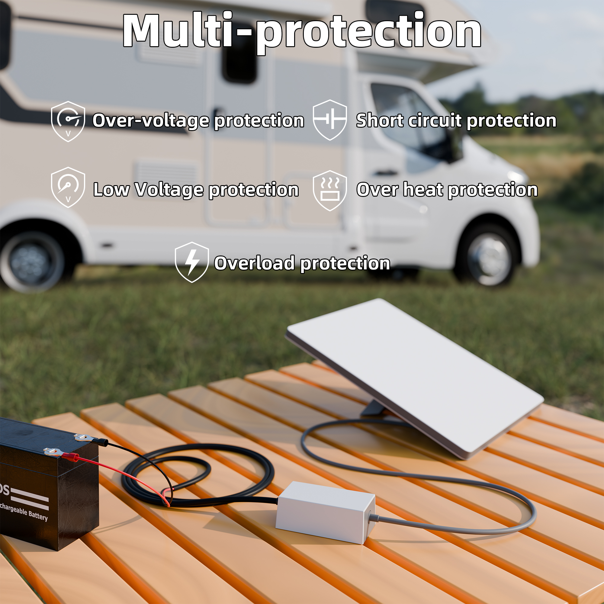 MINI-POW-M8 Starlink Mini DC Power Converter 12V/24V to 36V Step Up with Ring Terminals