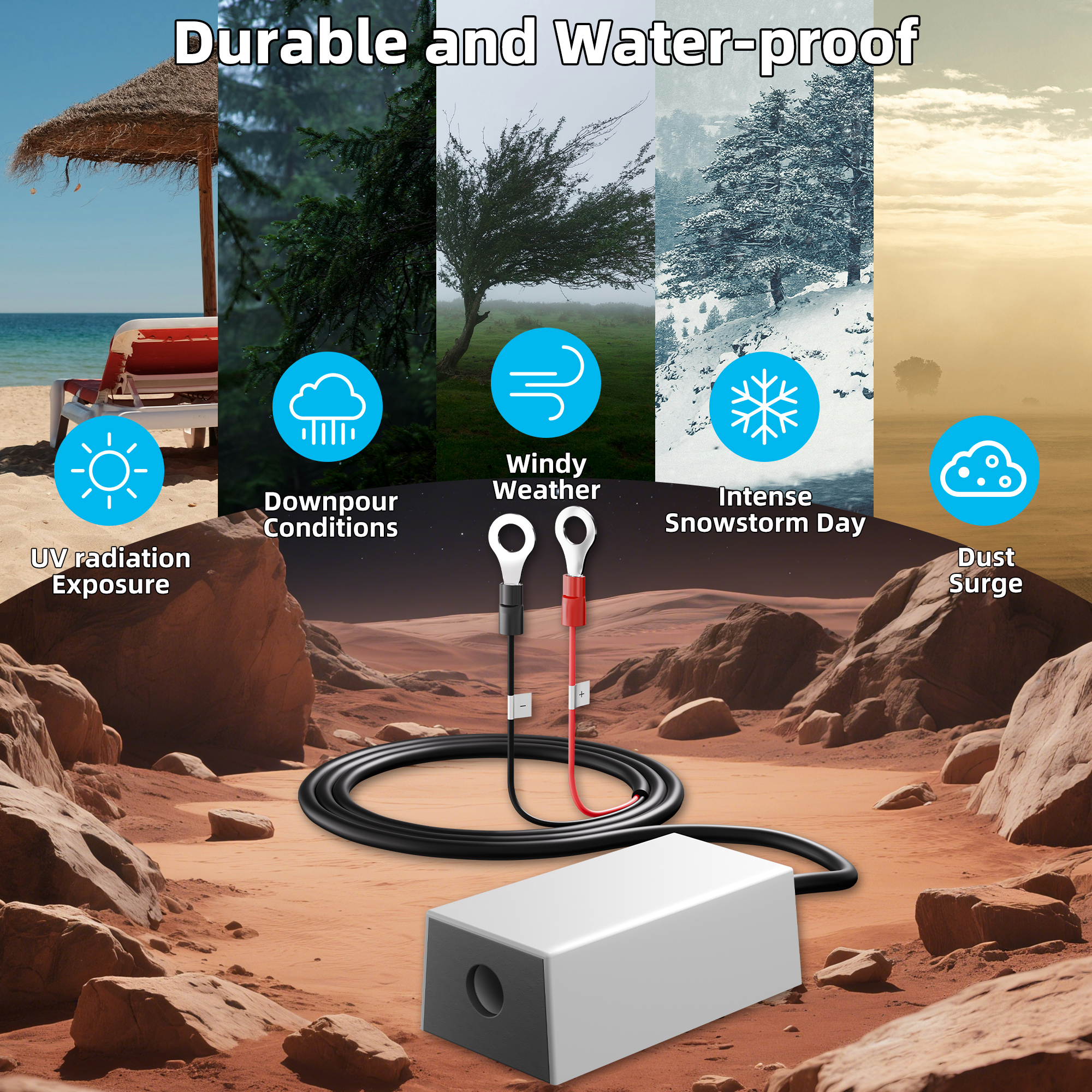 MINI-POW-M8 Starlink Mini DC Power Converter 12V/24V to 36V Step Up with Ring Terminals