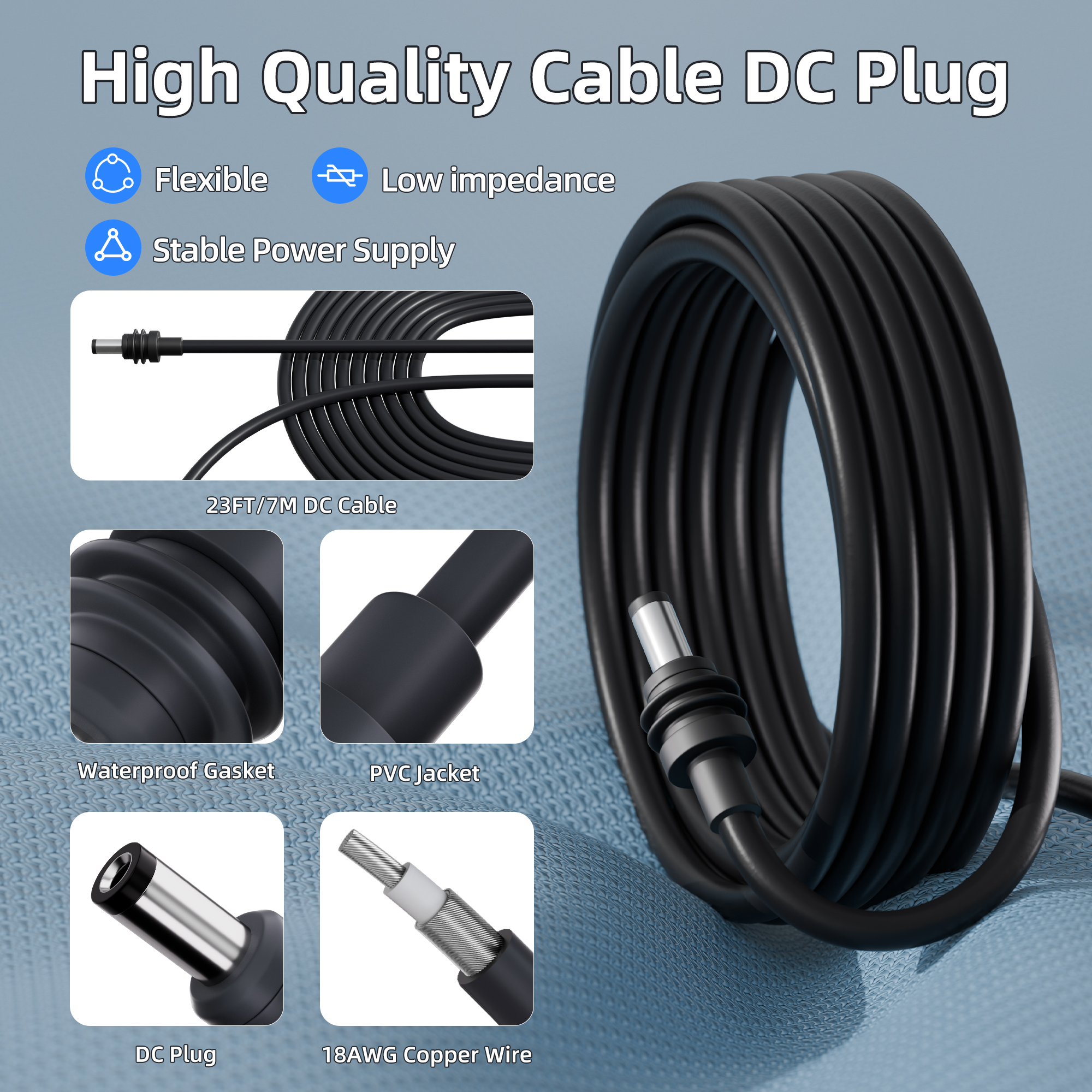 DC-DC57V4.5A+AP-50 Starlink Gen 3 Router Power Adapter 12V/24V to 57V Converter with Anderson Plug & 23ft Cable