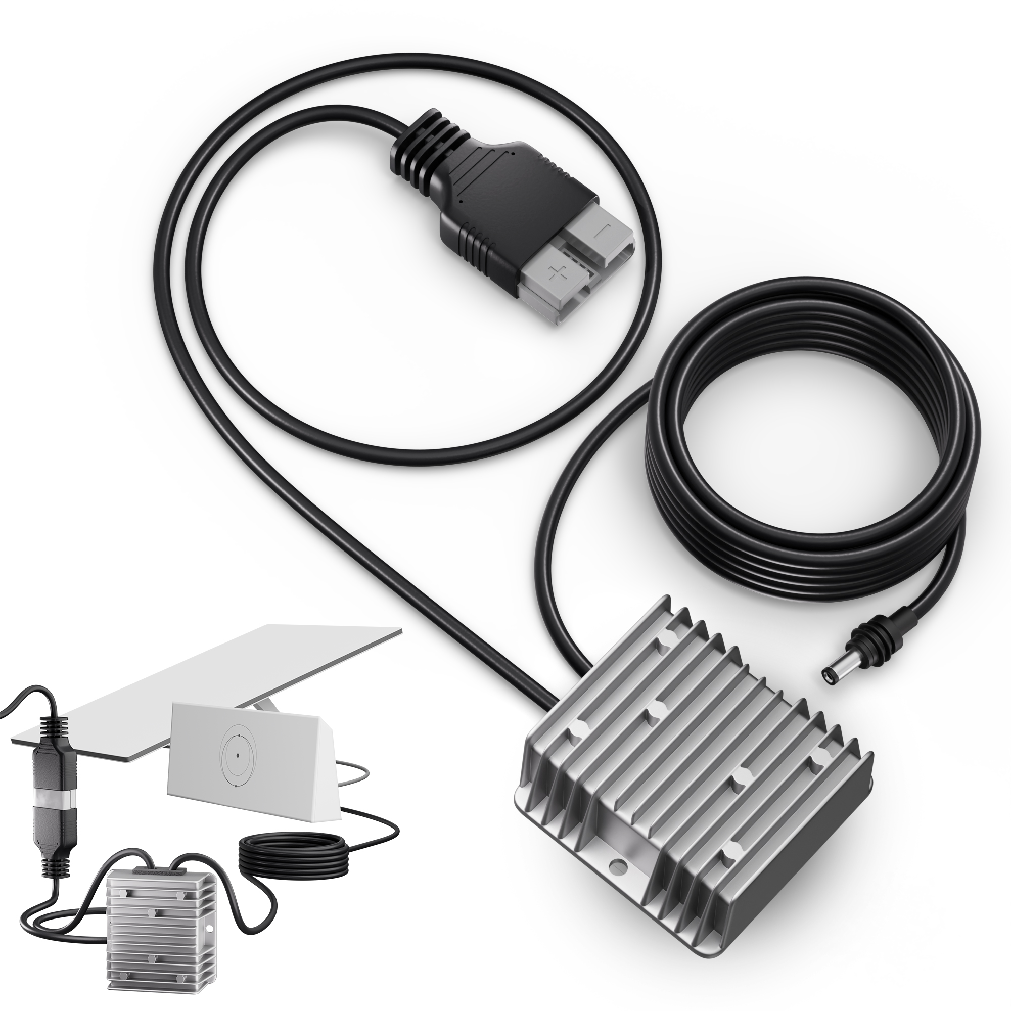 DC-DC57V4.5A+AP-50 Starlink Gen 3 Router Power Adapter 12V/24V to 57V Converter with Anderson Plug & 23ft Cable
