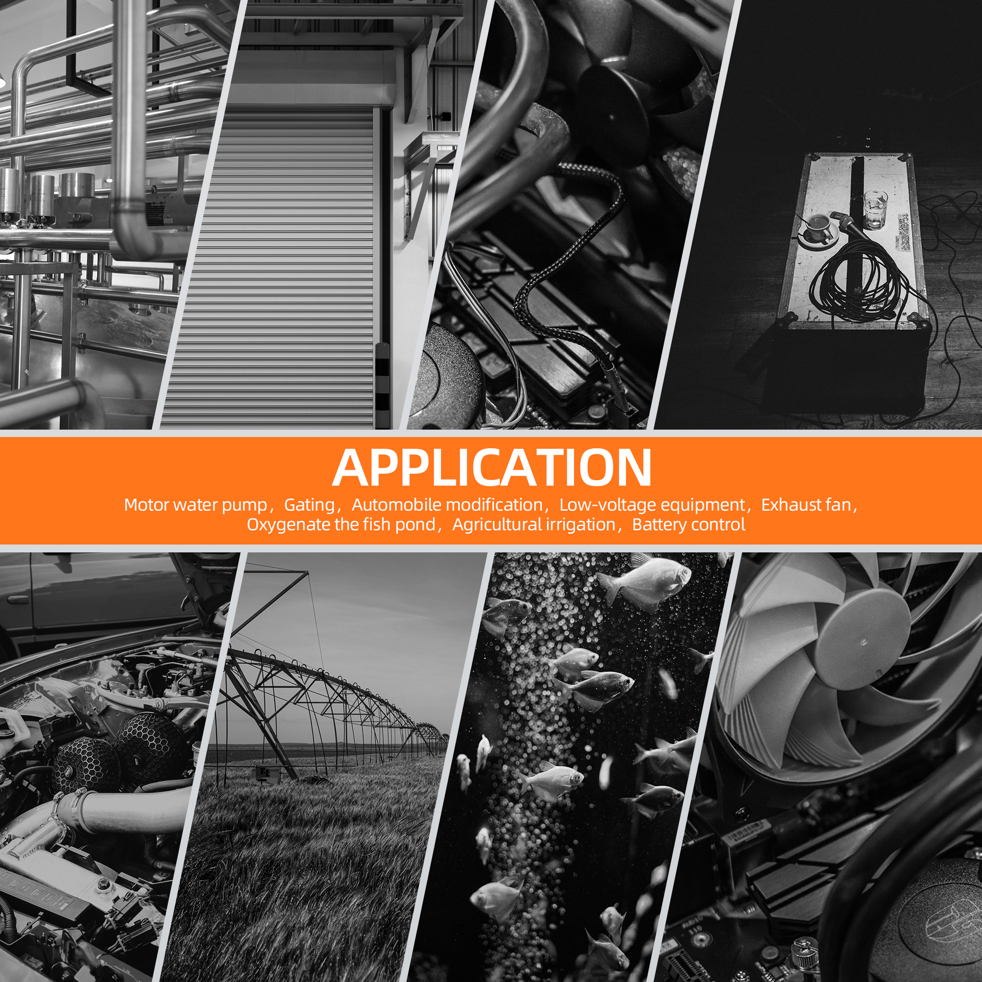 RCR-1 Industrial RF Remote Control Switch 30A Relay for DC8-86V Motor & Equipment Control