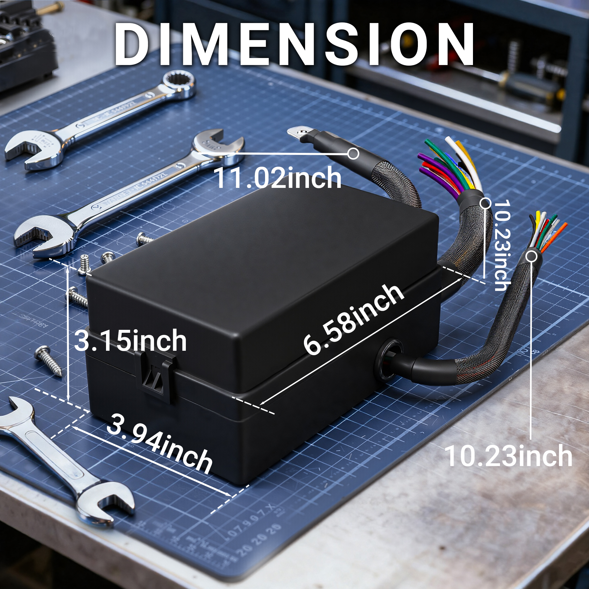 RB-R8F12-W2 Automotive Pre-Wired Relay Box with 8 Relays and 12 Fuses for 12V Systems