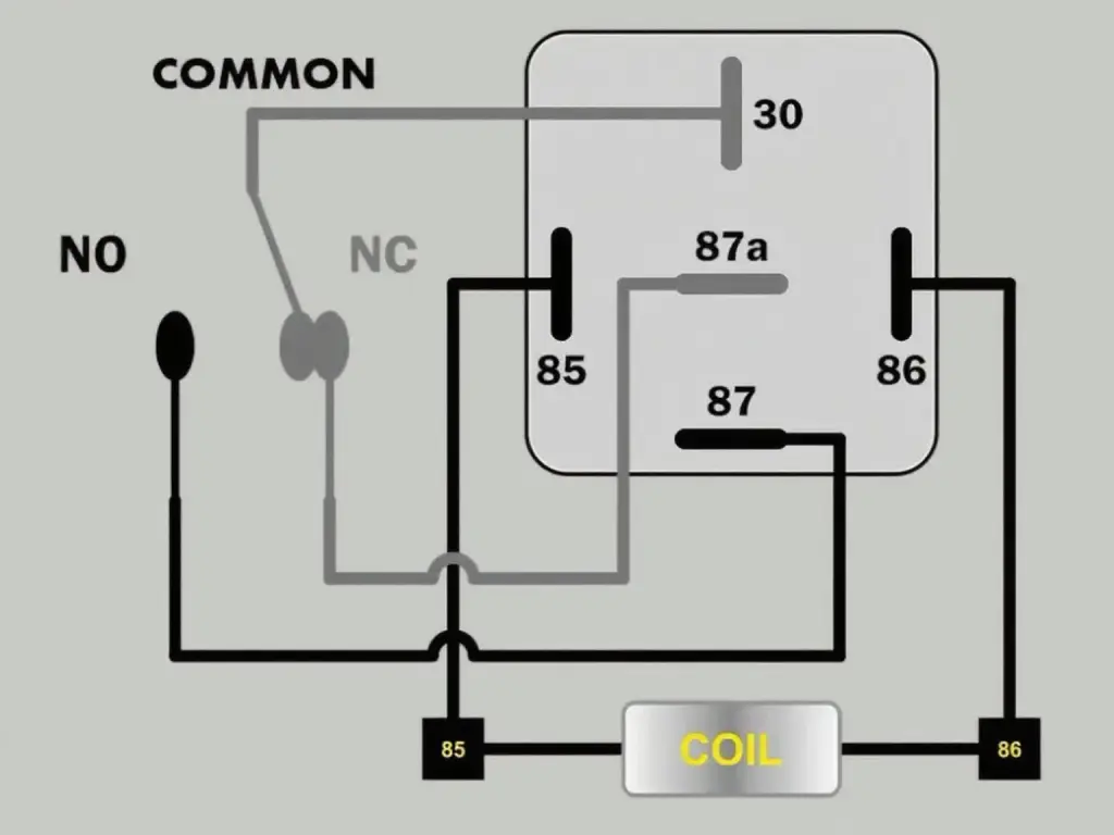 5-pin automotive relay