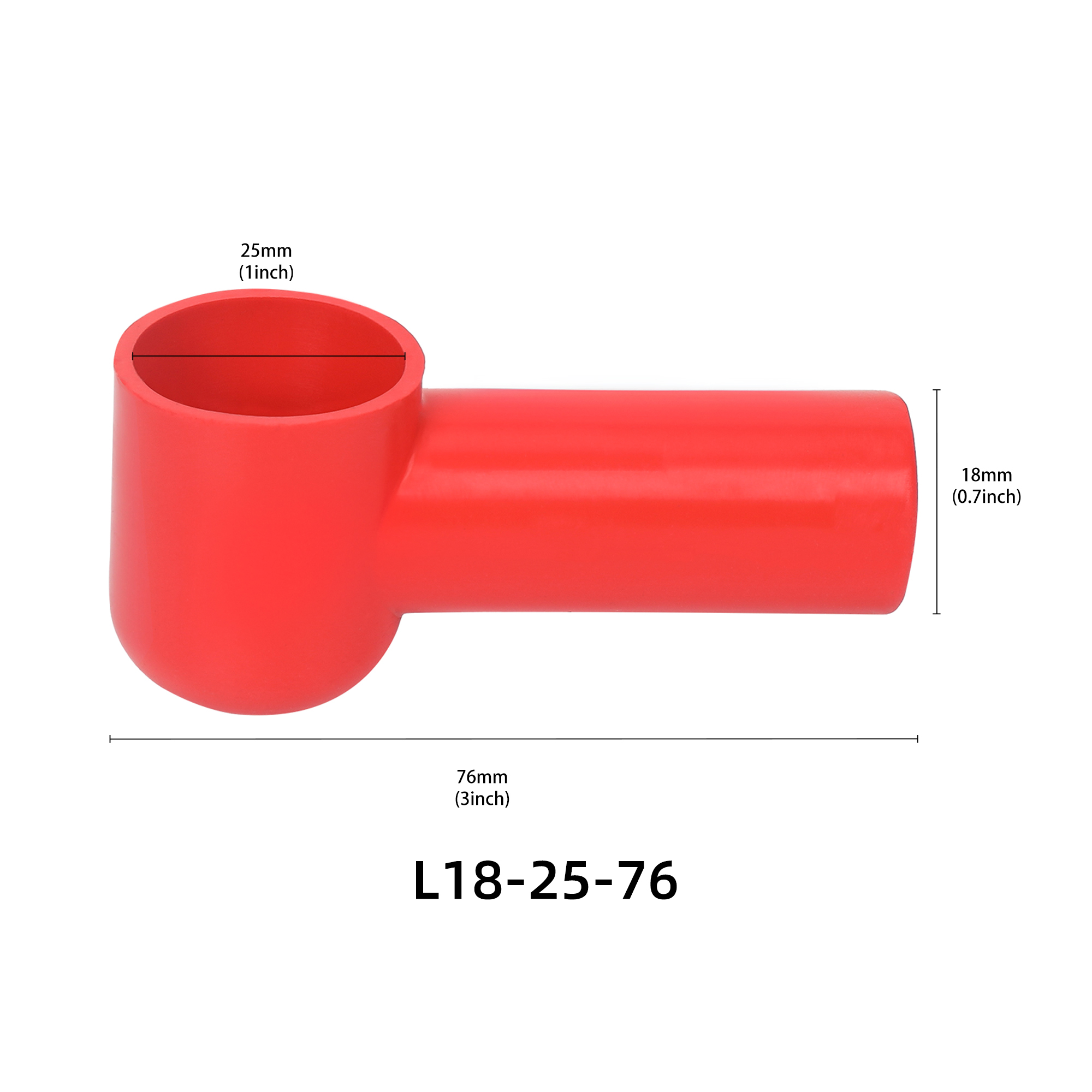 3/0 AWG - 4/0 AWG Silicone Terminal Boots Fits M12+ Studs