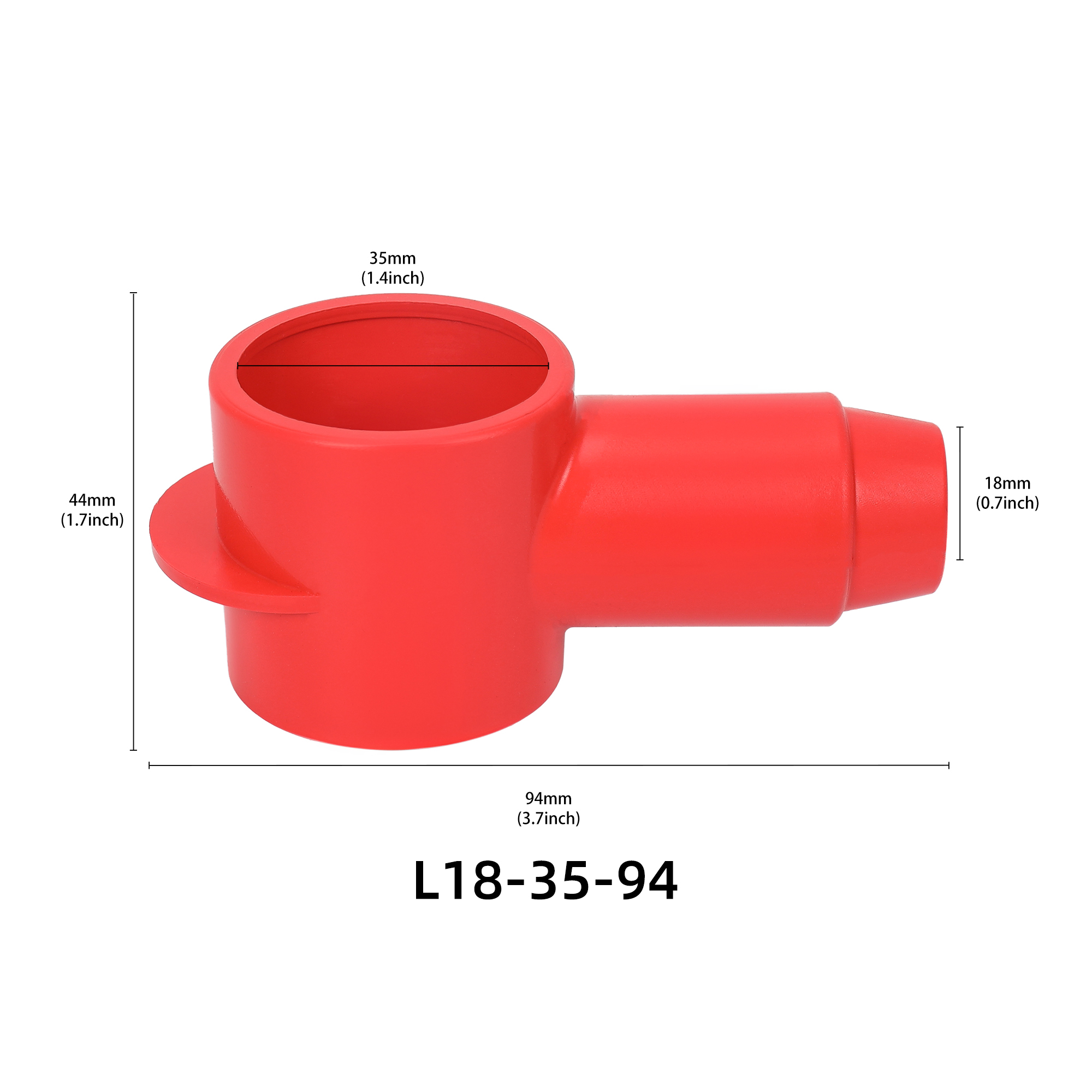 3/0 AWG - 4/0 AWG Silicone Terminal Boots Fits M12+ Studs