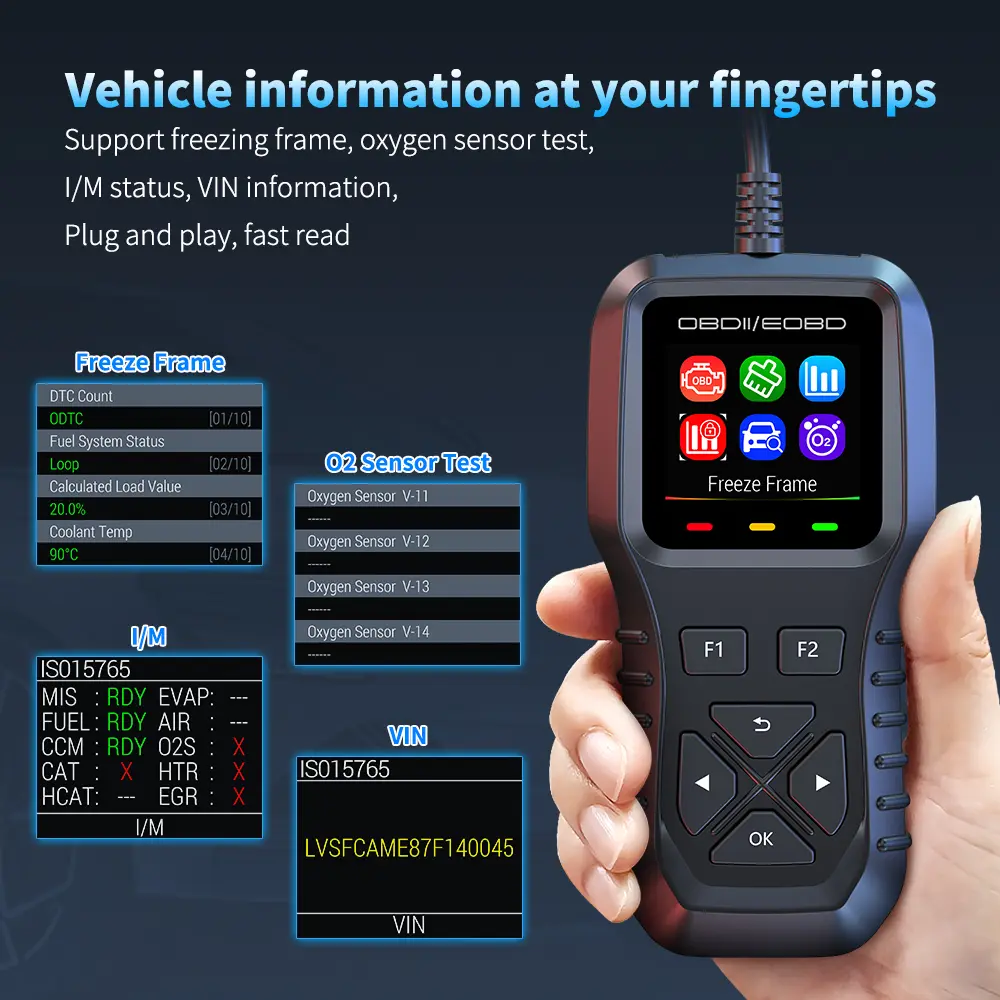 MS309 OBD2 Scanner – Car Engine Fault Code Reader With Check Engine Light Reset