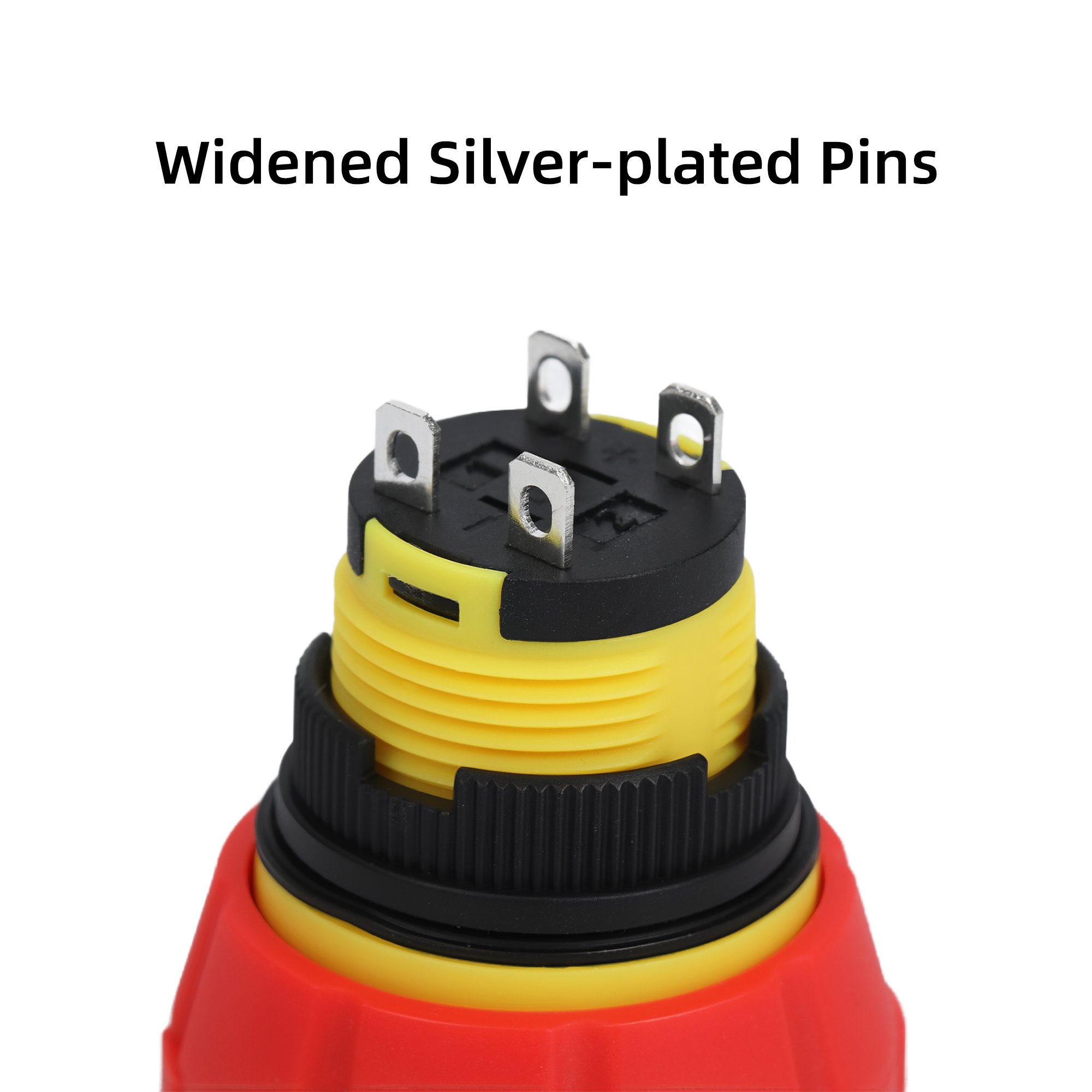 A16-16SHORT 16mm Emergency Stop Push Button Switch | 5A 1.5V~250V AC/DC