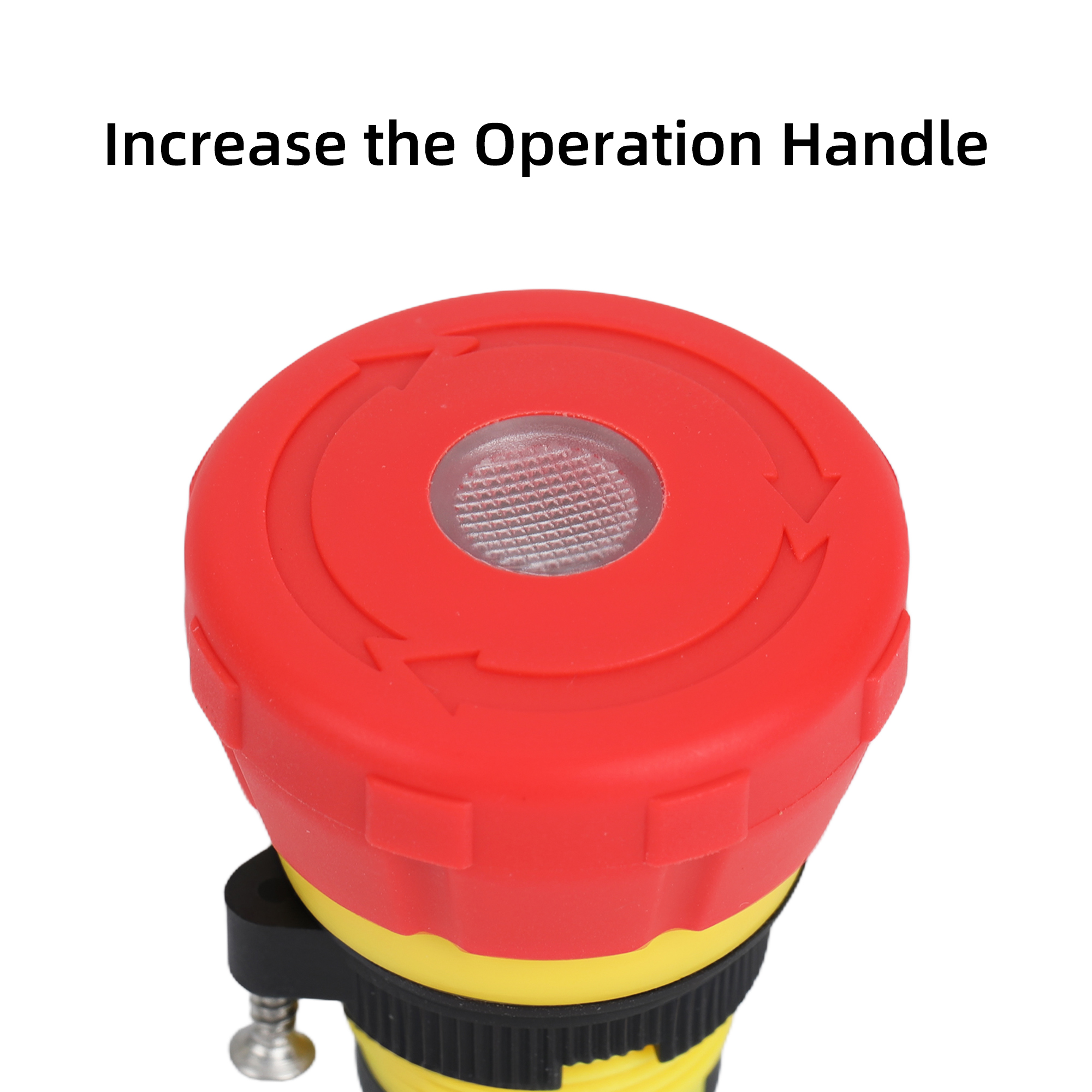 A16-16SHORT-N 16mm Illuminated Emergency Stop Switch | LED Luminous 5A E-Stop Button