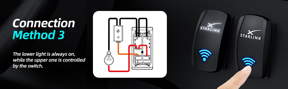 DR-A11L25ABL-STARLINK Starlink Symbol Rocker Switch Method 3