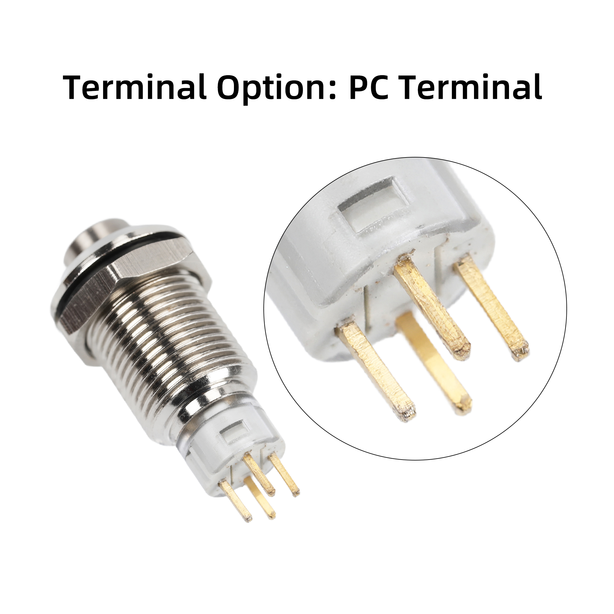 GQ-10H-10 Series 10mm Waterproof Metal Push Button Switch | Latching & Momentary Custom Options