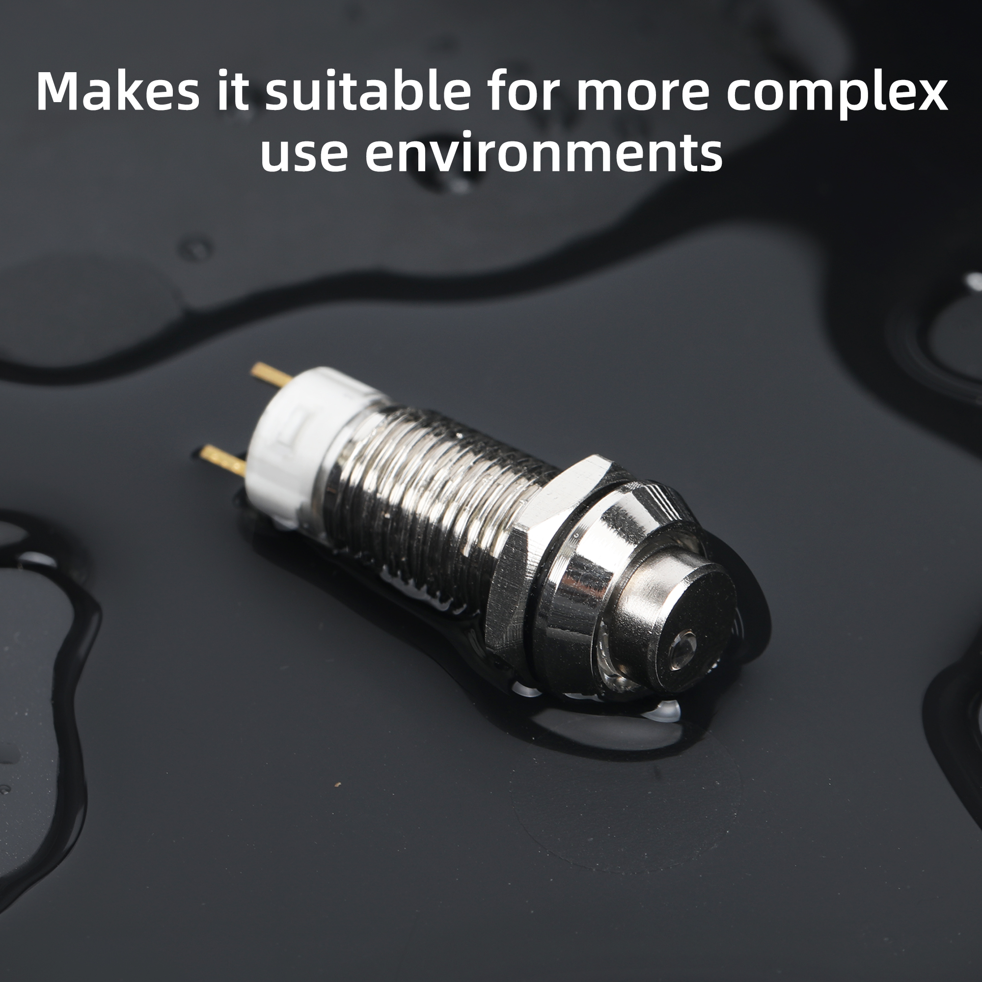 GQ-8H-10 8mm Waterproof Metal Push Button Switch Series | Latching & Momentary Custom Options