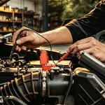 12v battery voltage testing with digital multimeter